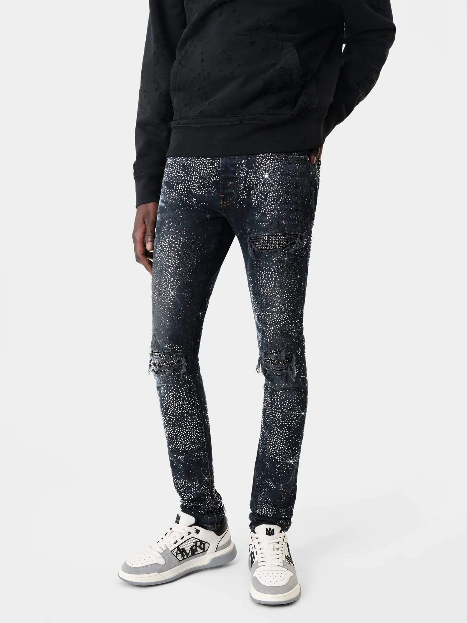 ALL OVER CRYSTAL MX1 JEAN - Midnight Indigo - Image 3