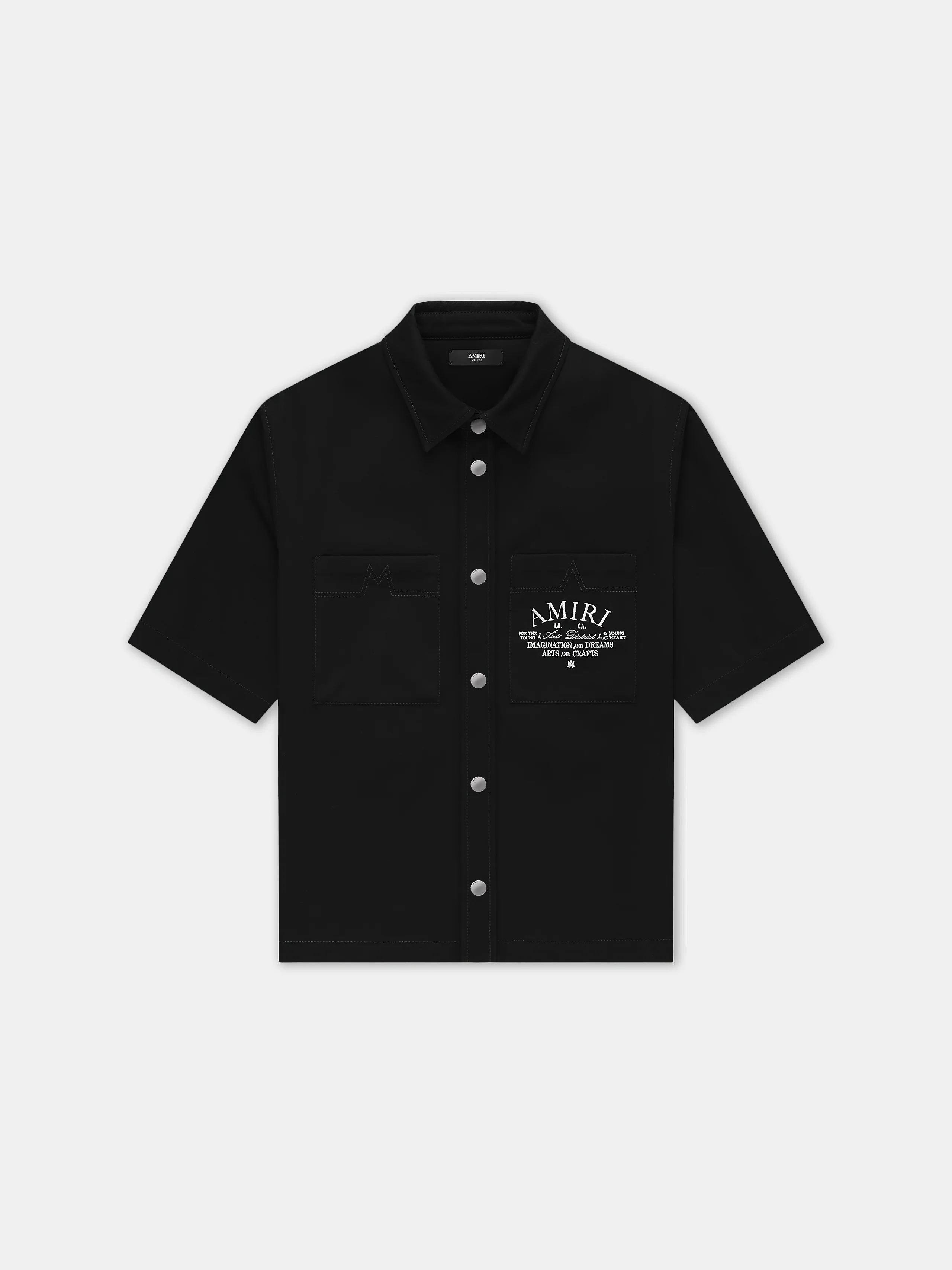 AMIRI ARTS DISTRICT CAMP SHIRT - BLACK - Image 3