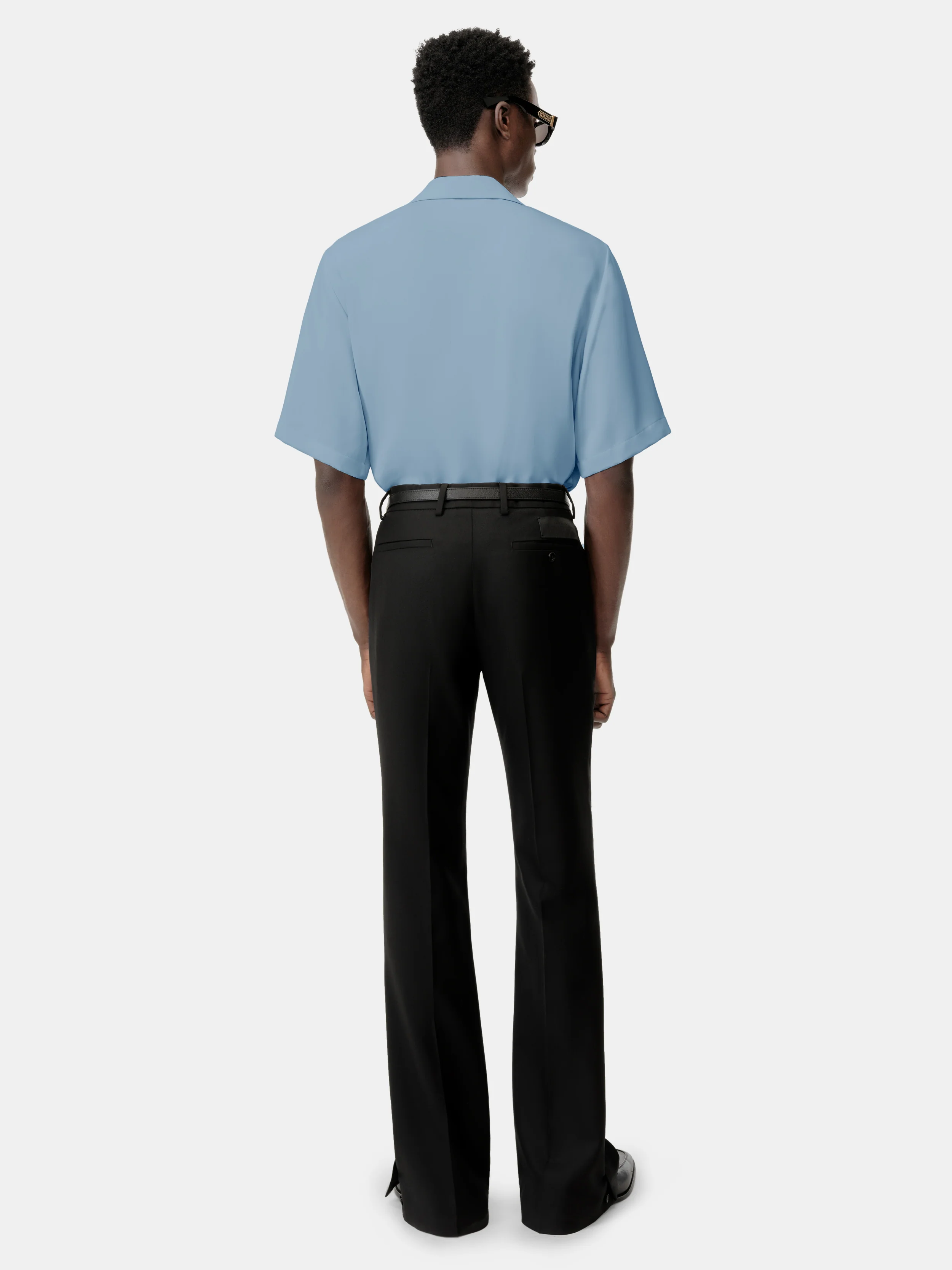 AMIRI CAMP SHIRT - Ashley Blue - Image 4