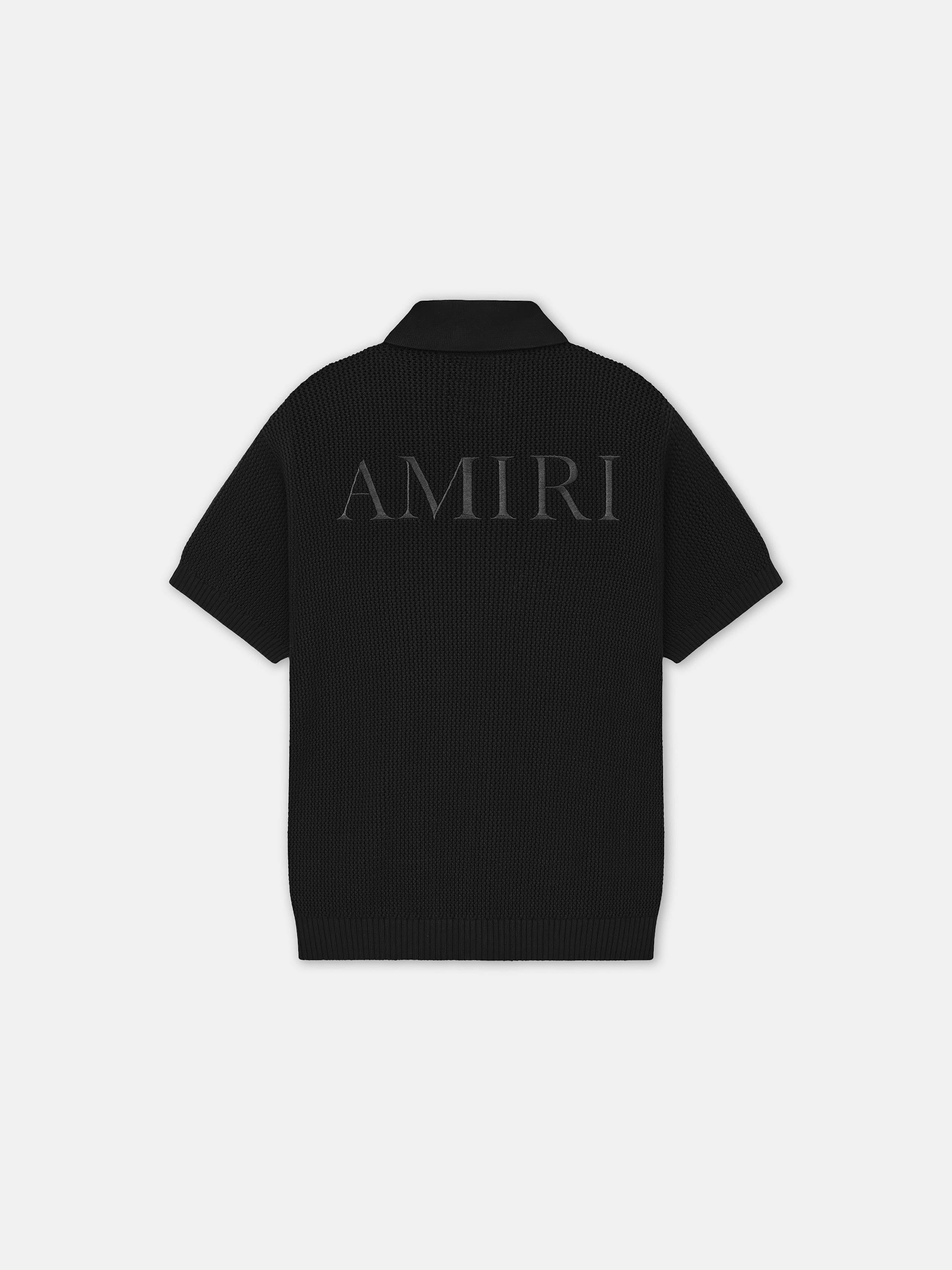 AMIRI CROCHET MESH SHIRT - Black - Image 3