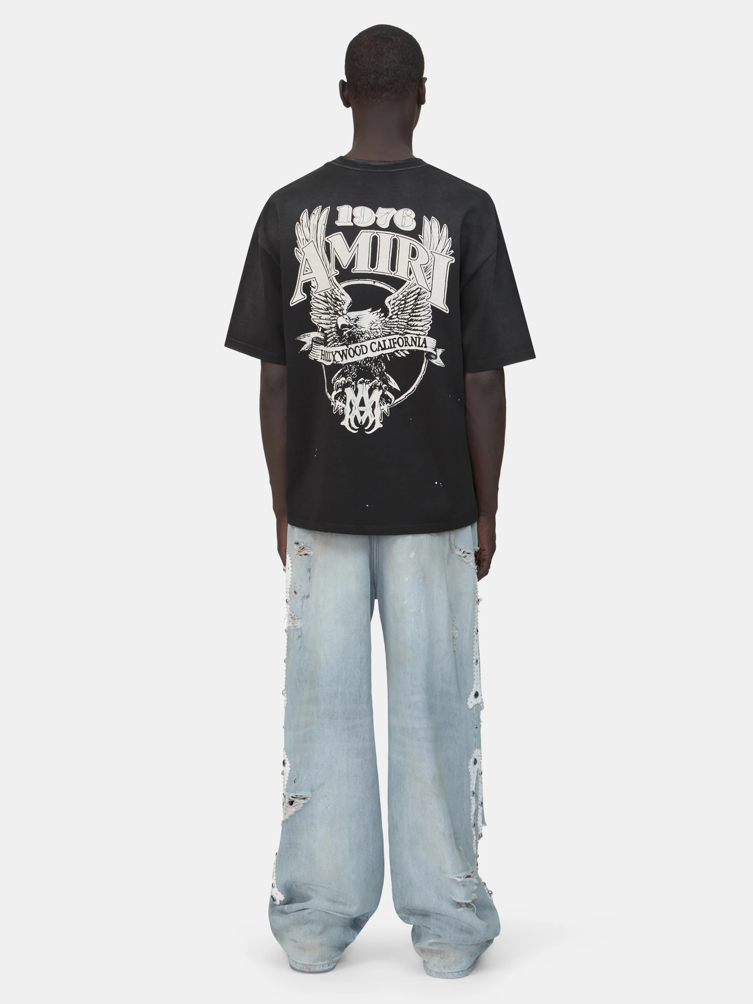 AMIRI EAGLE OVERSIZED TEE - Black - Image 4