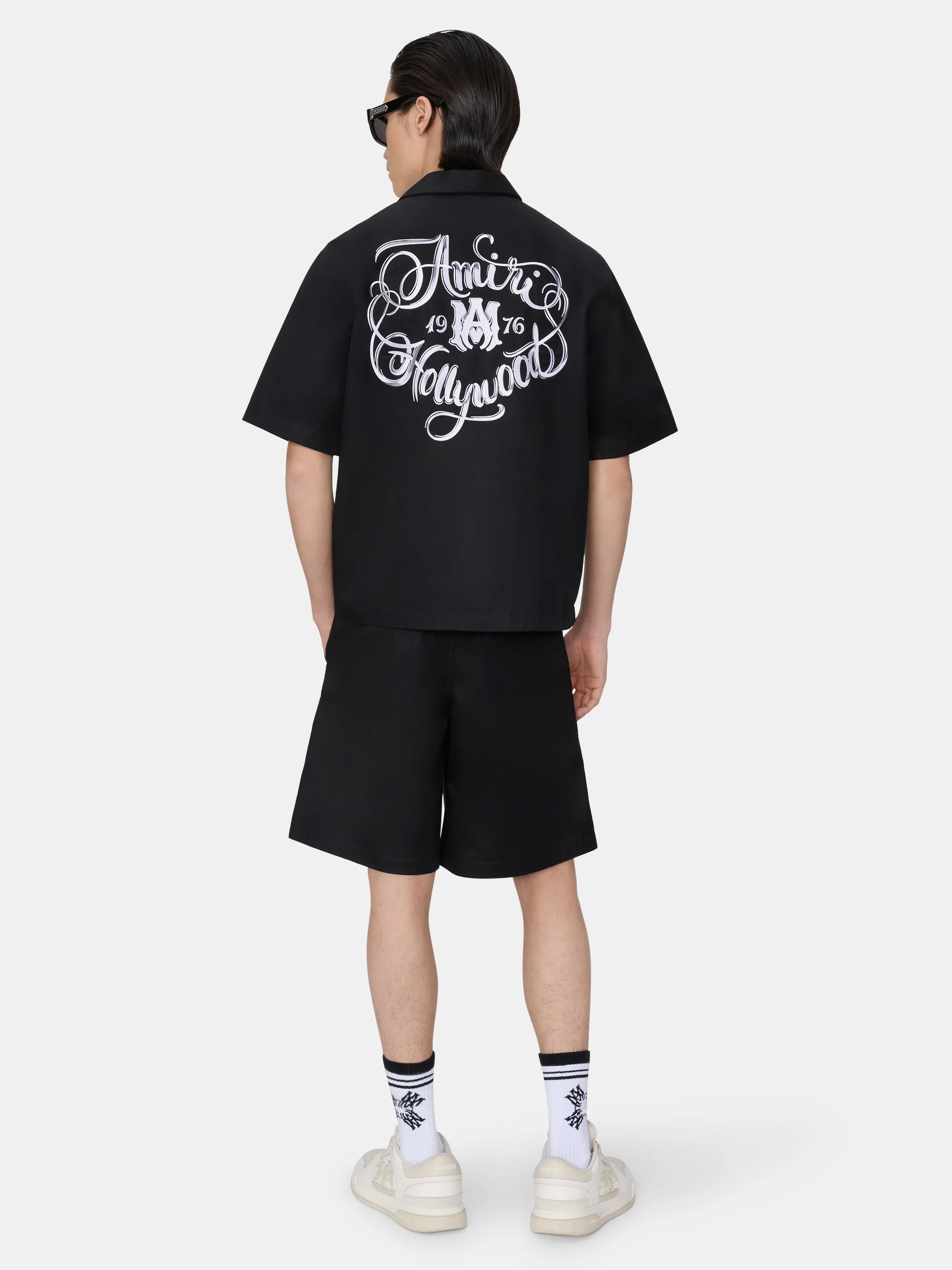 AMIRI HOLLYWOOD CAMP SHIRT - Black - Image 4