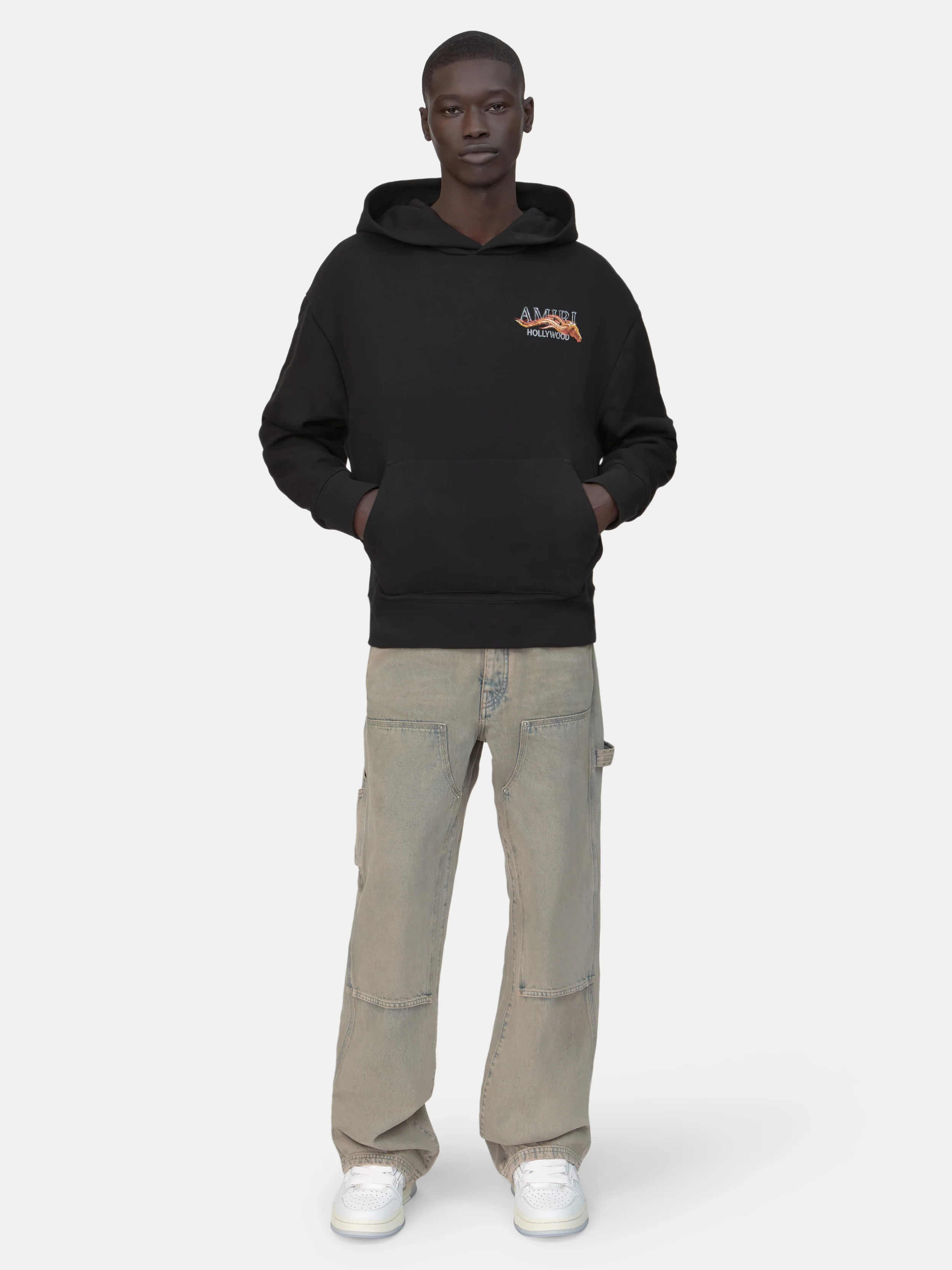 AMIRI HOLLYWOOD HORSE HOODIE - Black - Image 2