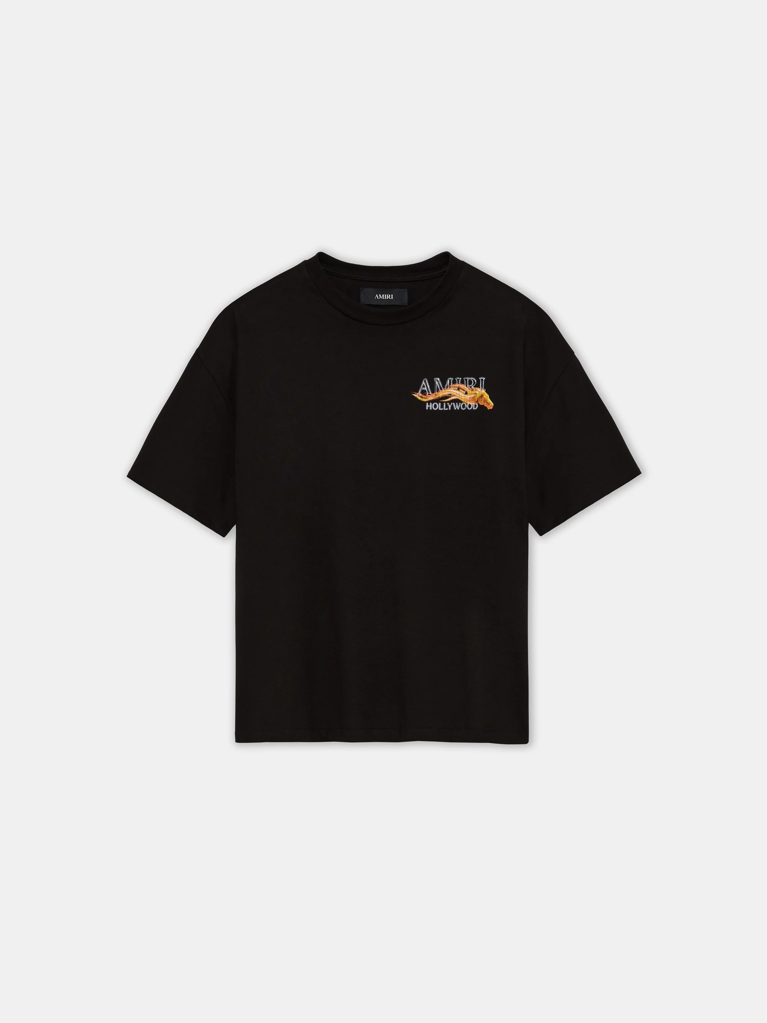 AMIRI HOLLYWOOD HORSE OVERSIZED TEE - Black