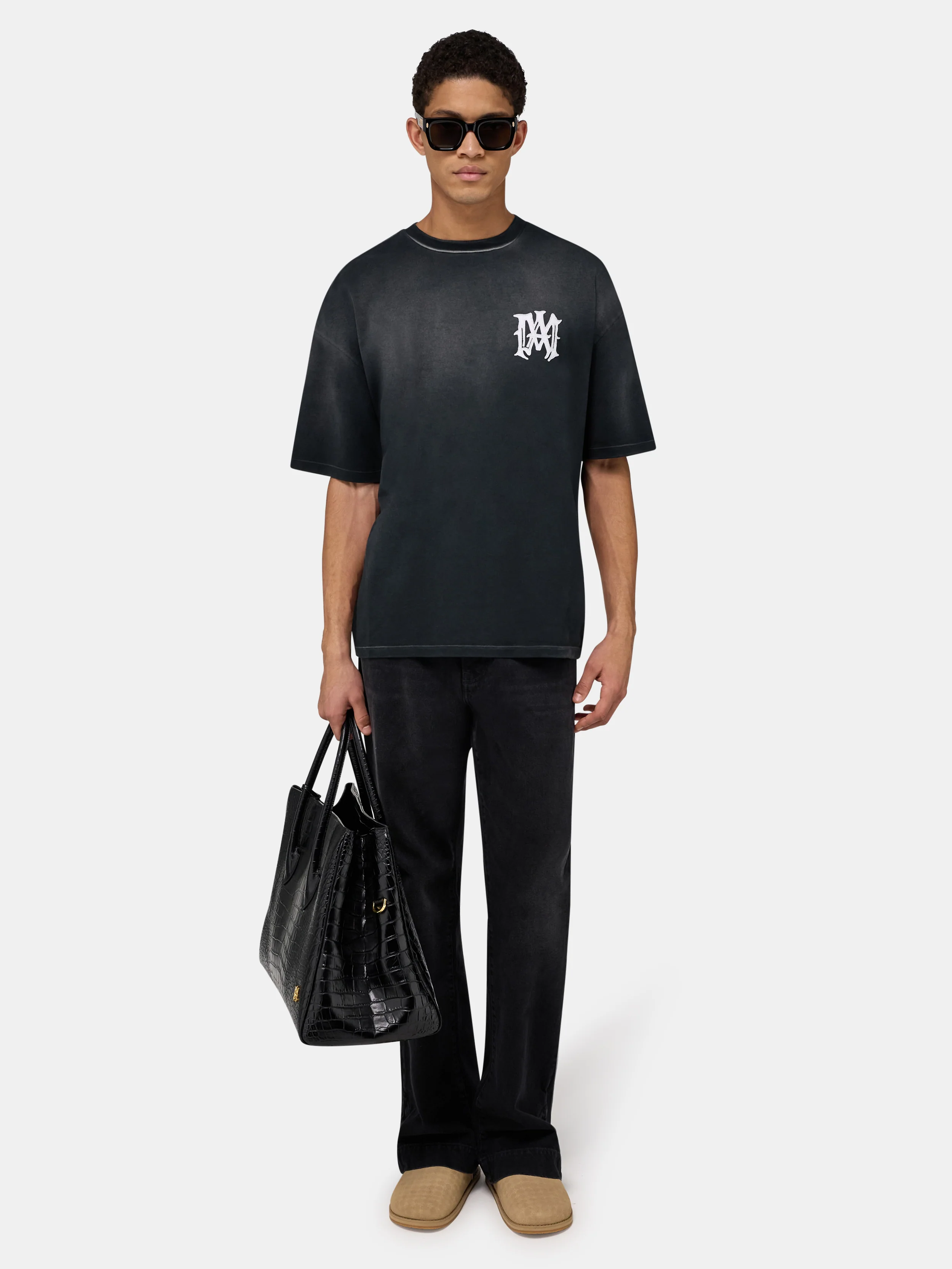 AMIRI HOLLYWOOD OVERSIZED TEE - Black - Image 2