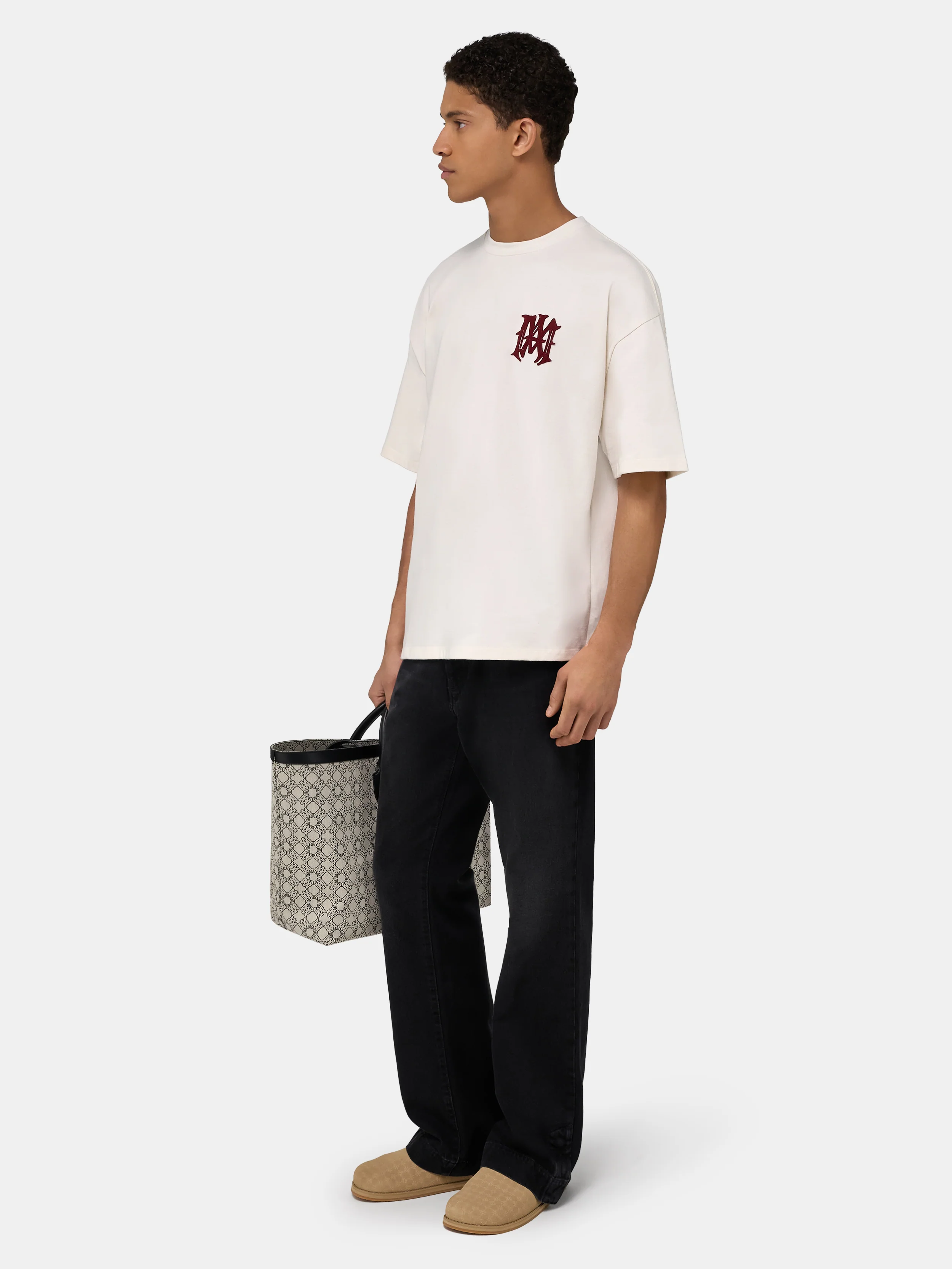 AMIRI HOLLYWOOD OVERSIZED TEE - Ivory - Image 3