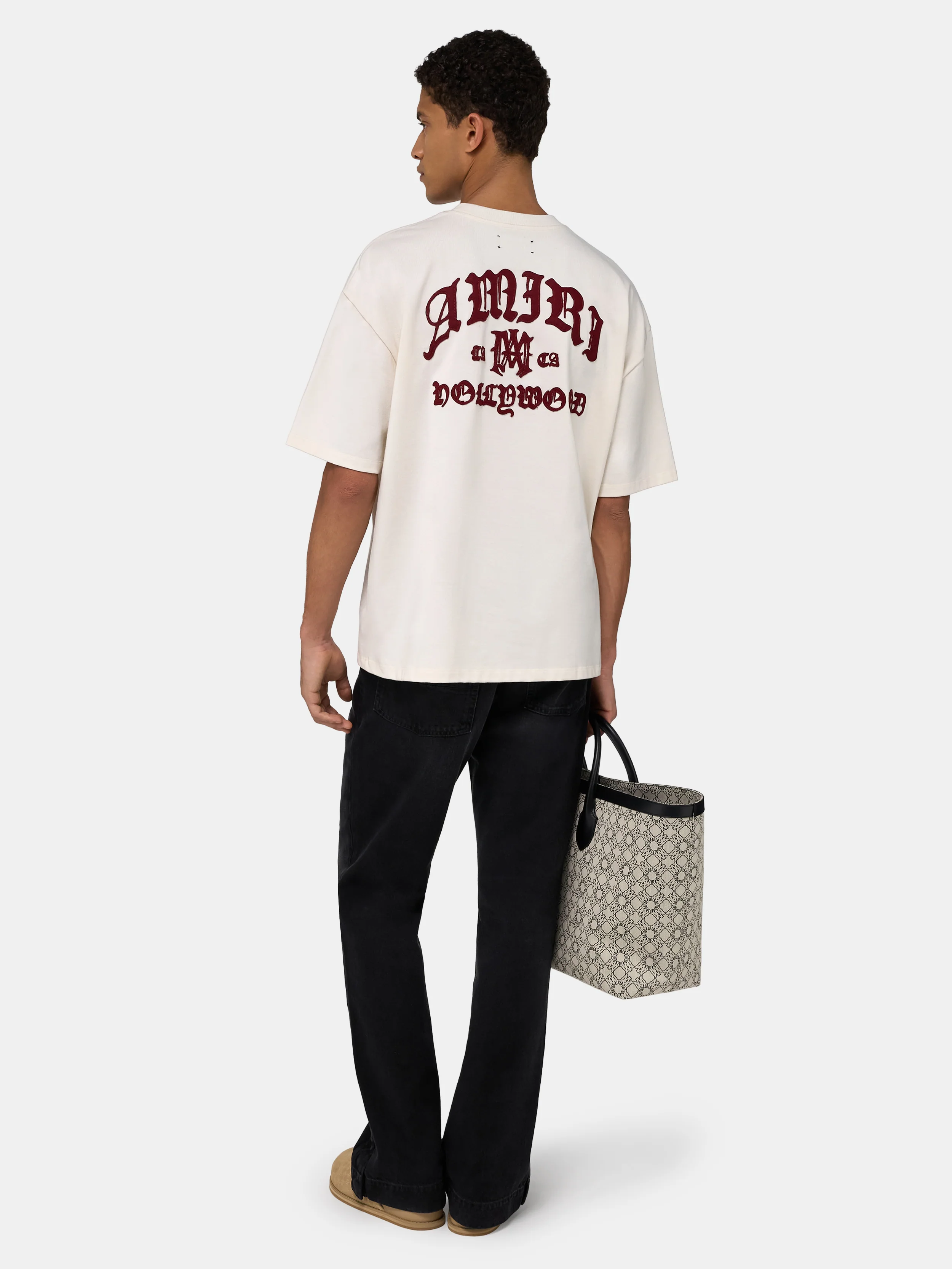 AMIRI HOLLYWOOD OVERSIZED TEE - Ivory - Image 4