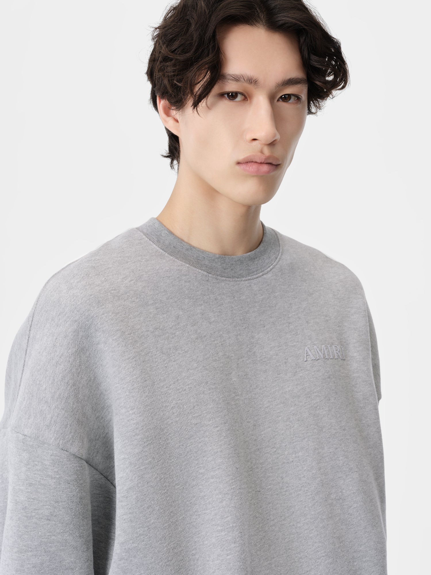 AMIRI OVERSIZED CREW - Grey - Image 5