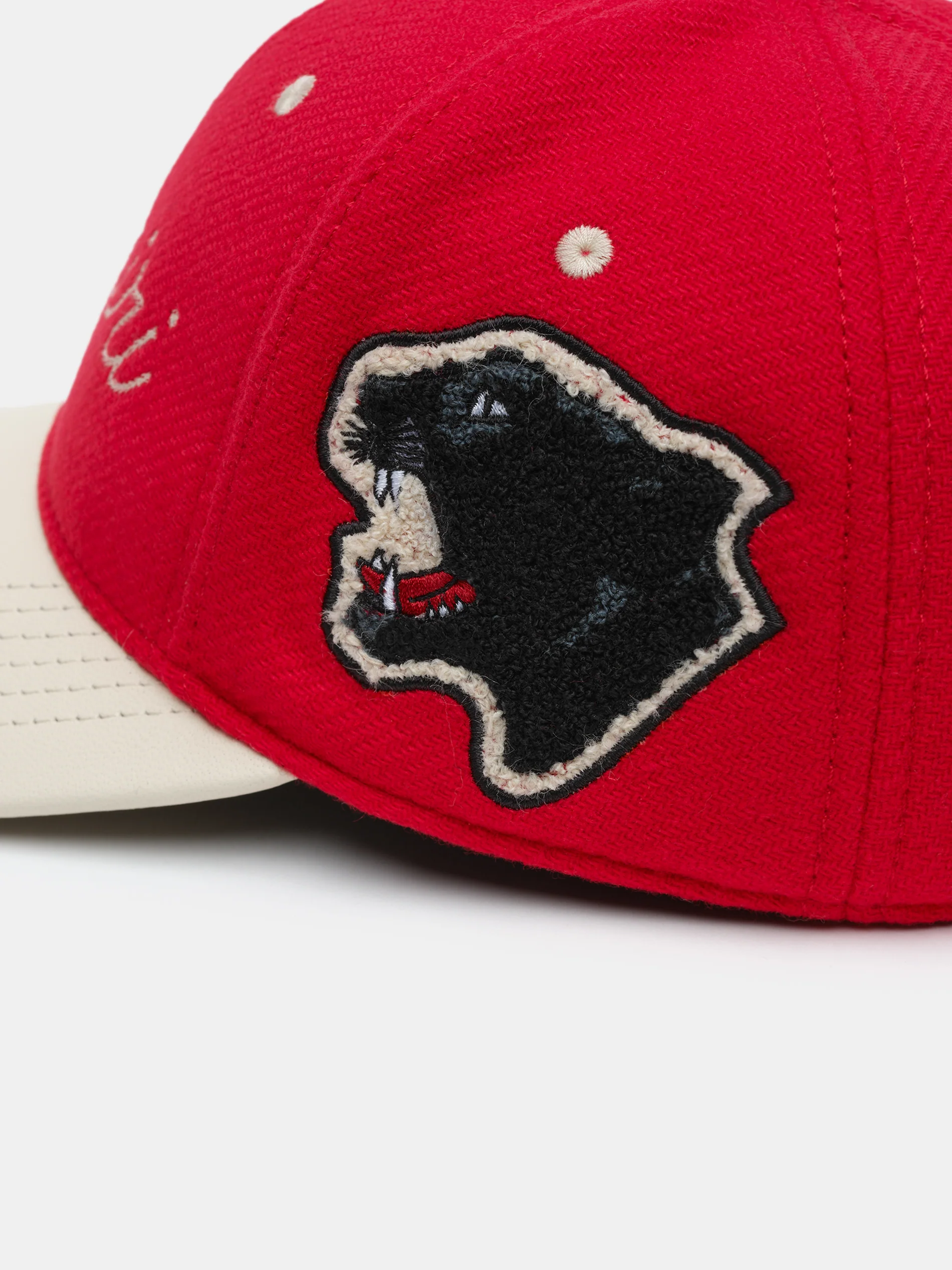 AMIRI PANTHER TWO TONE HAT - Deep Red - Image 4