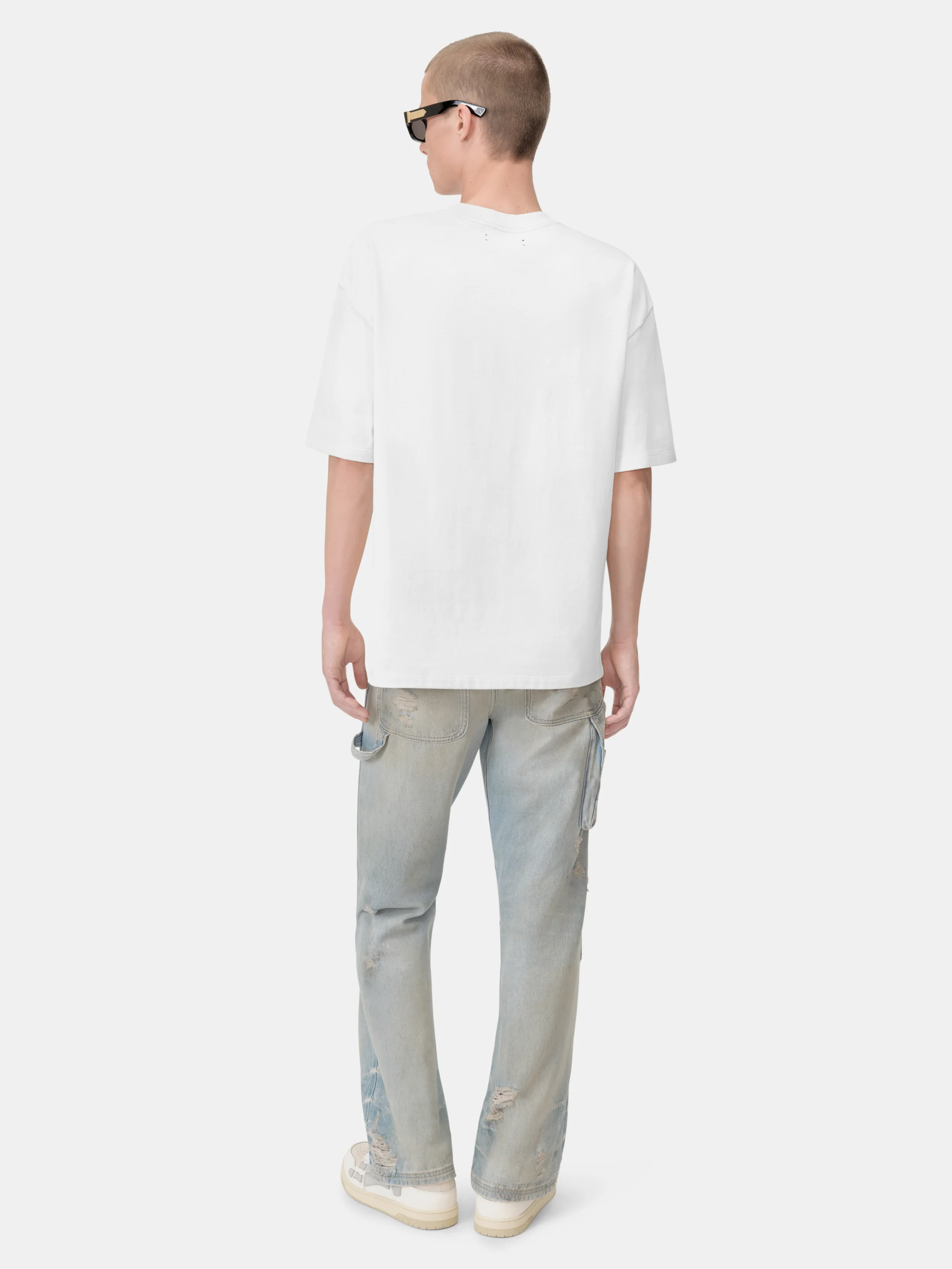 AMIRI SCRIPT SKATER TEE - White - Image 4