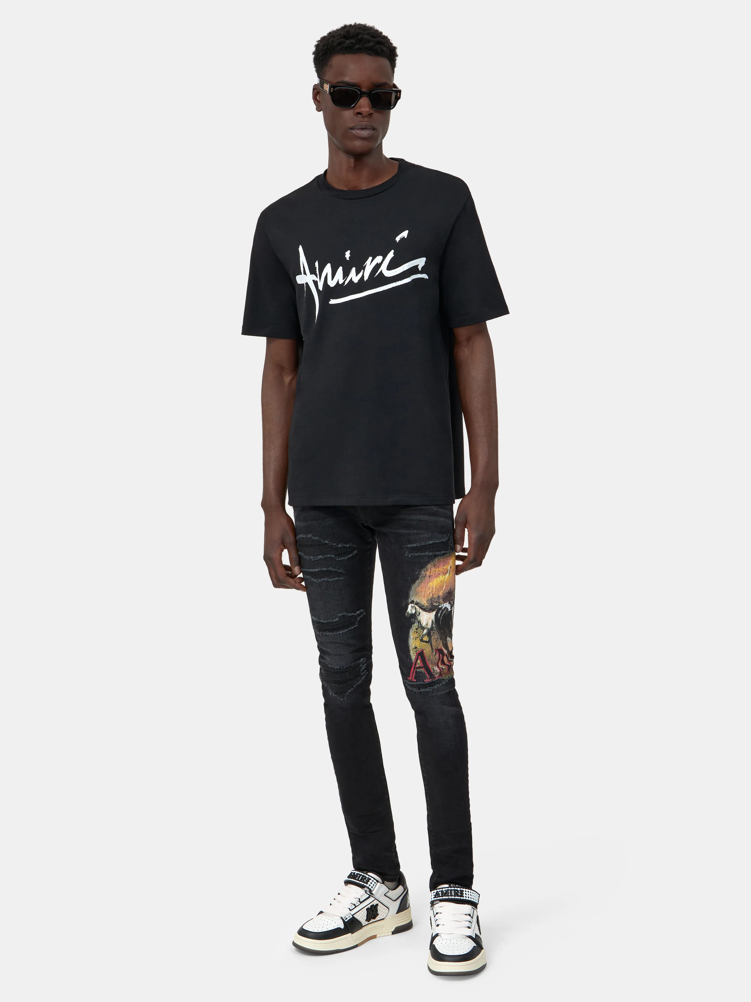 AMIRI SCRIPT TEE - BLACK - Image 2