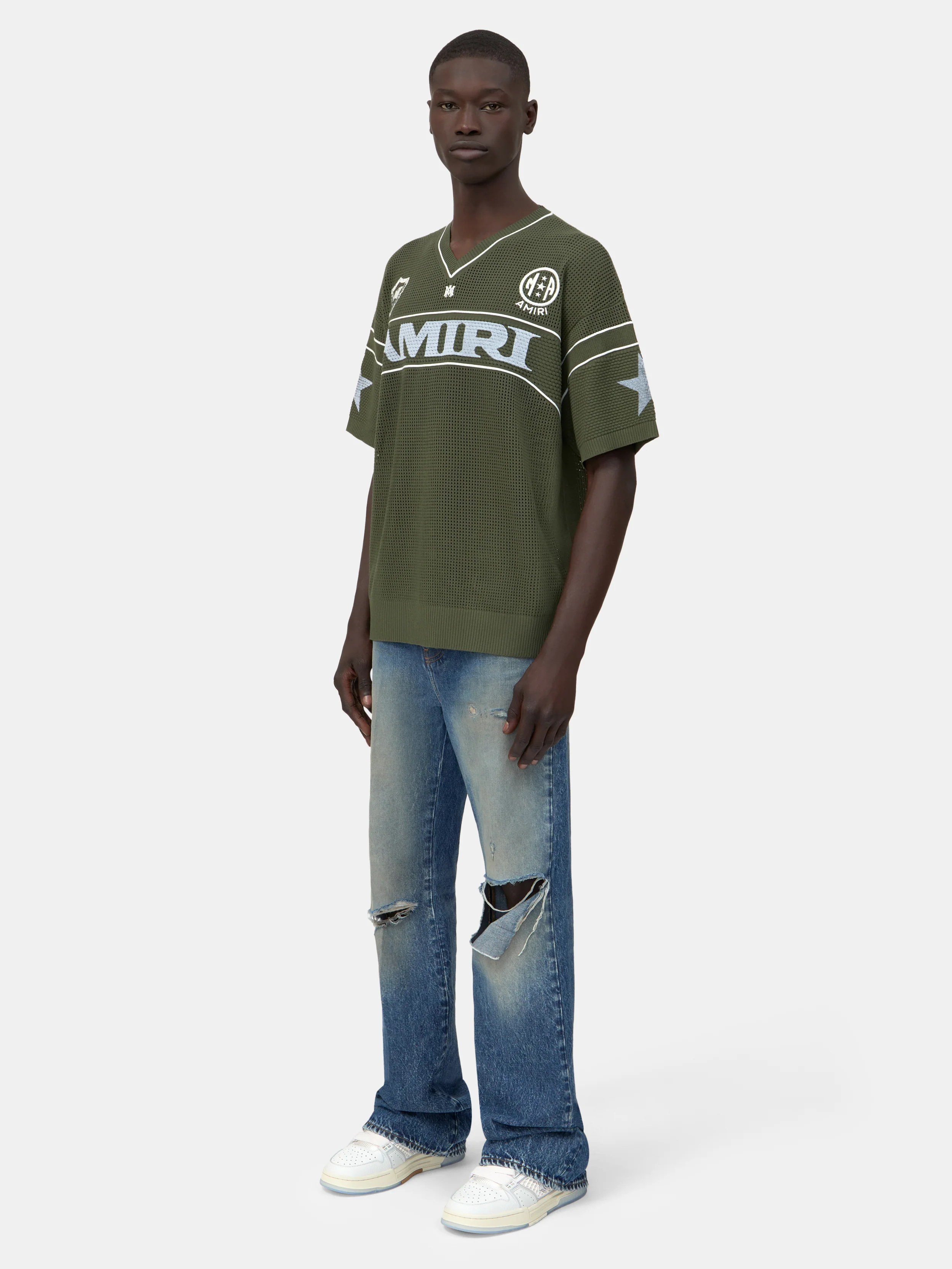 AMIRI SPORT JERSEY - Dark Sage - Image 3