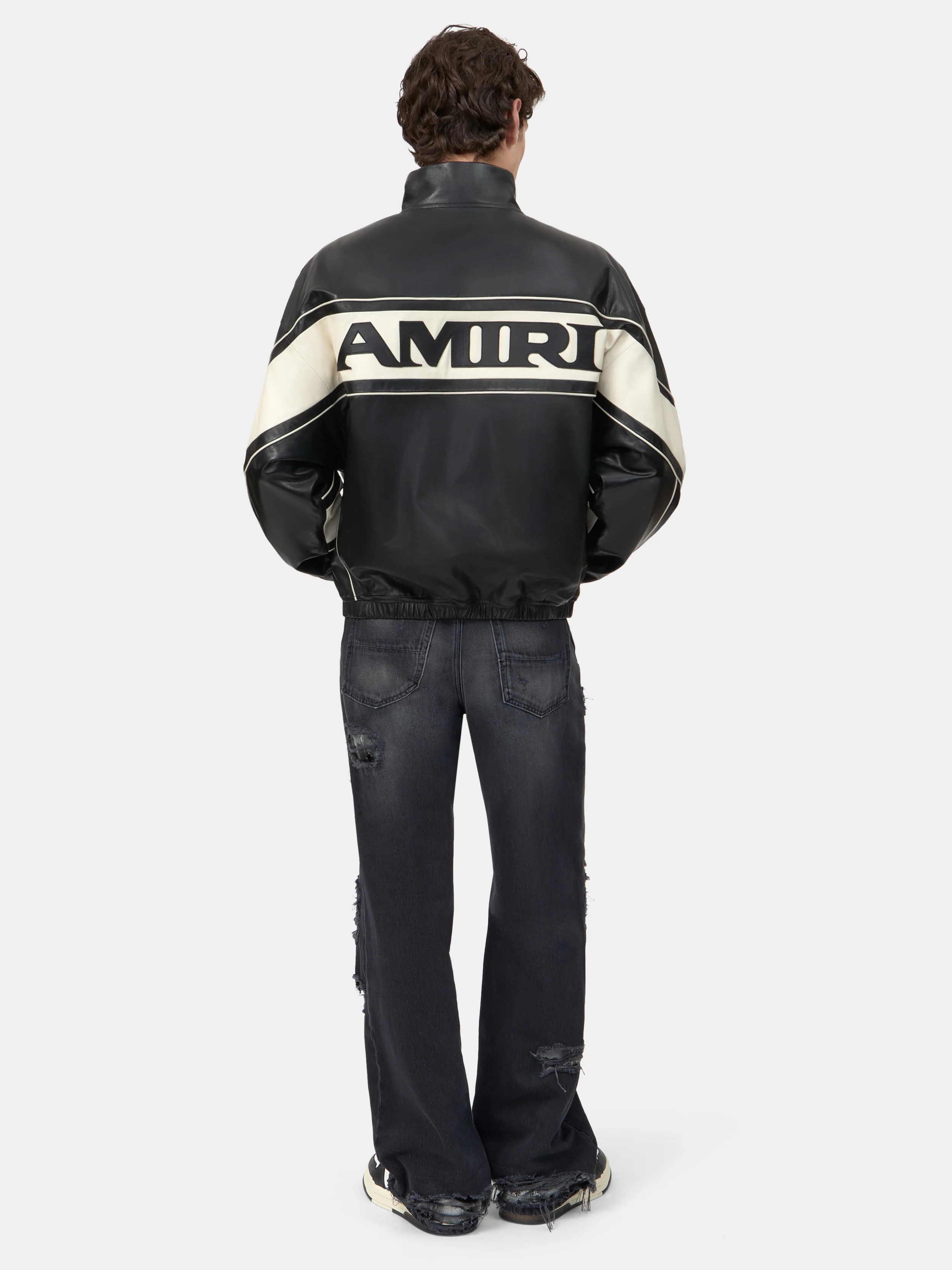 AMIRI SPORT LEATHER JACKET - Black - Image 4