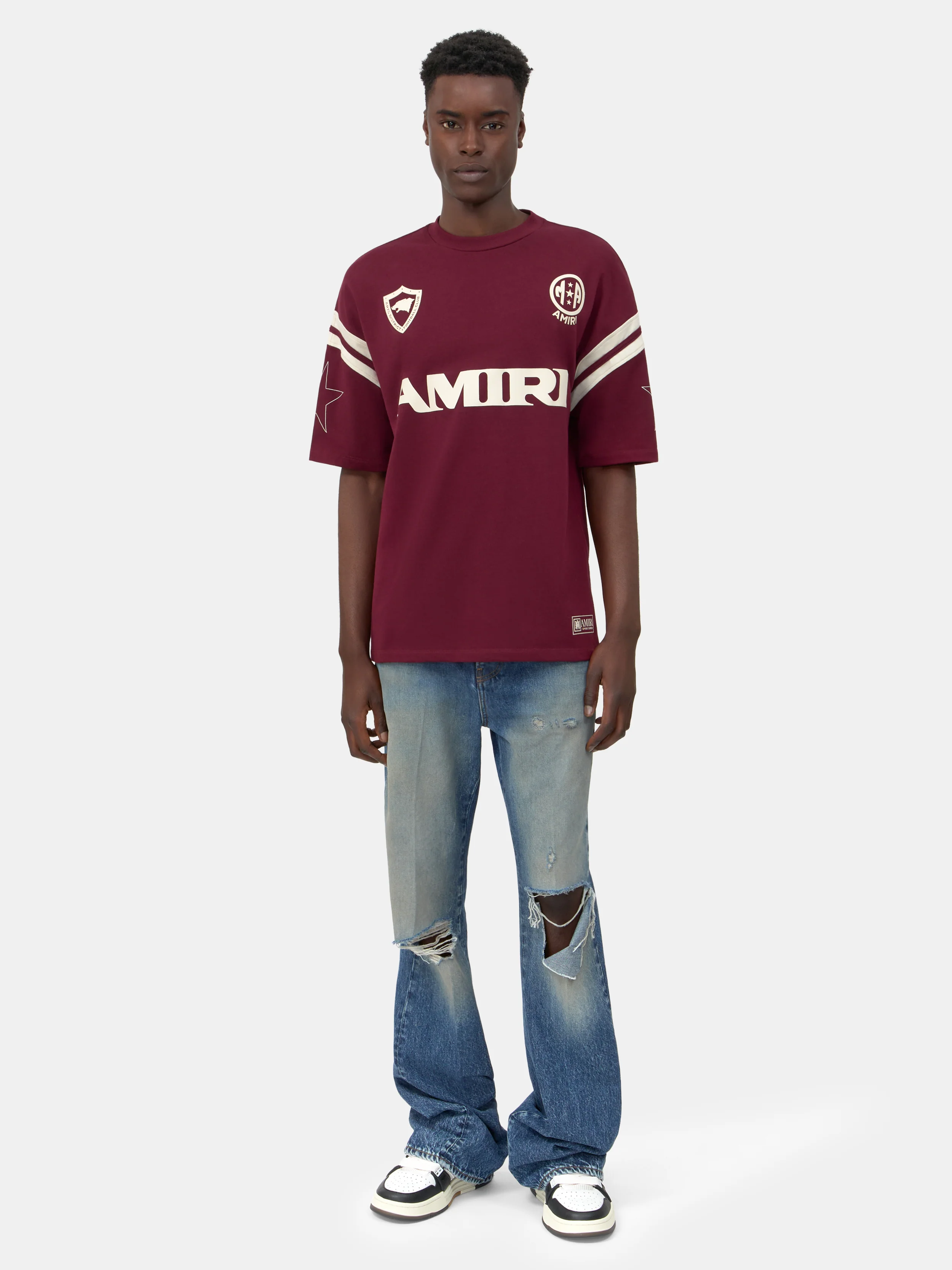 AMIRI SPORT OVERSIZED TEE - Aged Port - Image 2