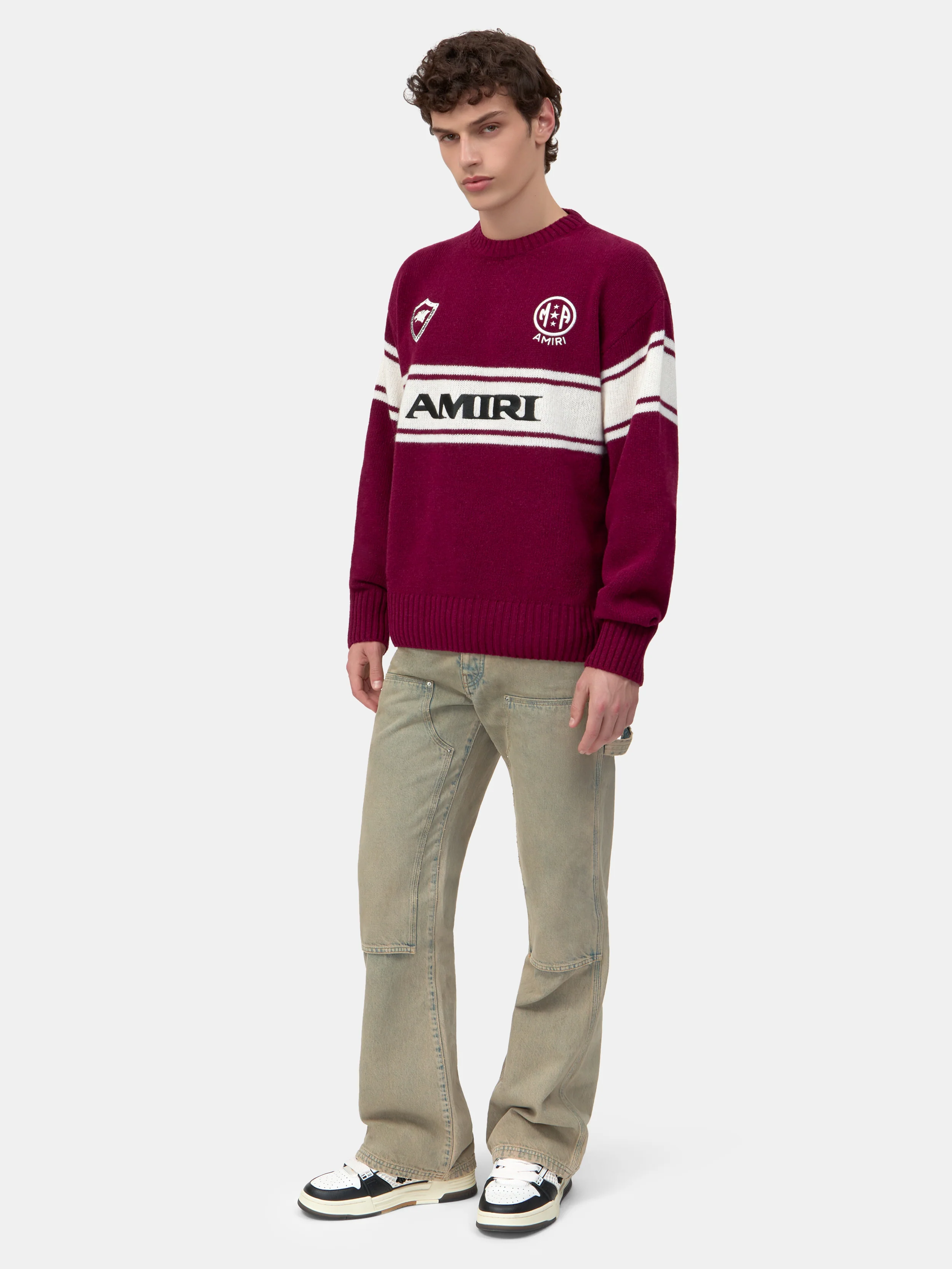AMIRI SPORT SWEATER - Aged Port - Image 3