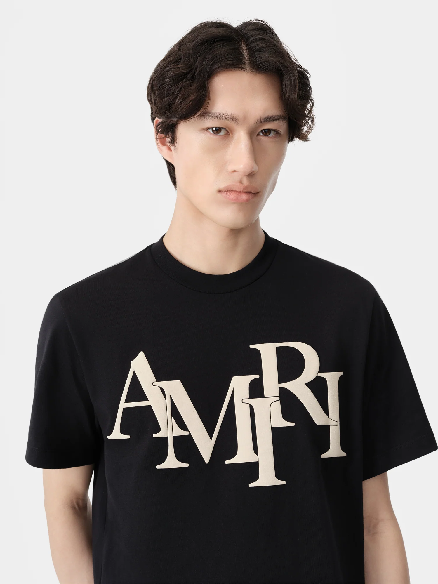 AMIRI STAGGERED TEE - Black - Image 5