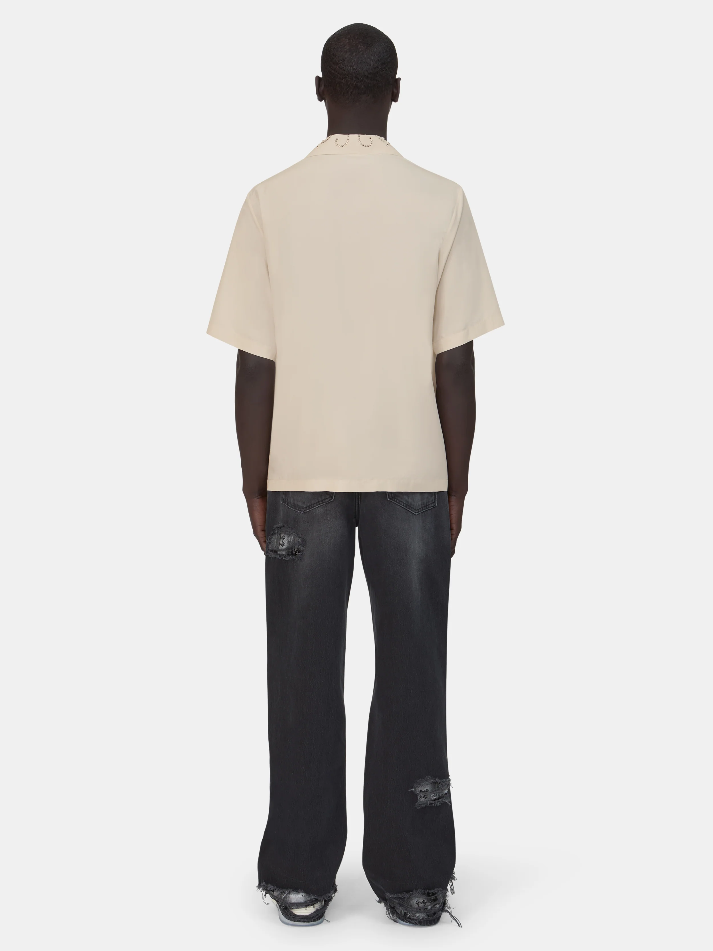 AMIRI STUD CAMP SHIRT - Ivory - Image 4