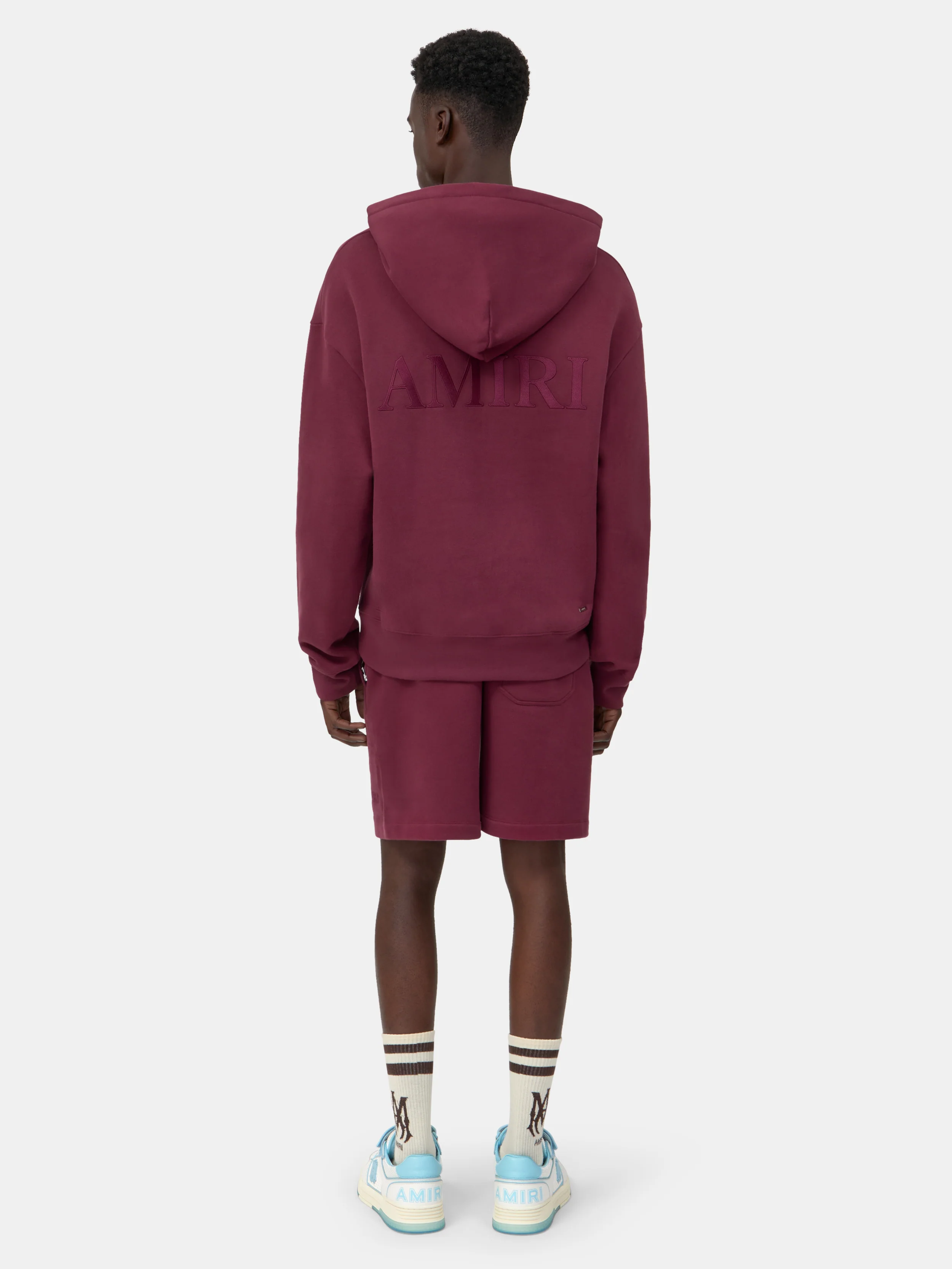 AMIRI SWEATSHORT - Aged Port - Image 4