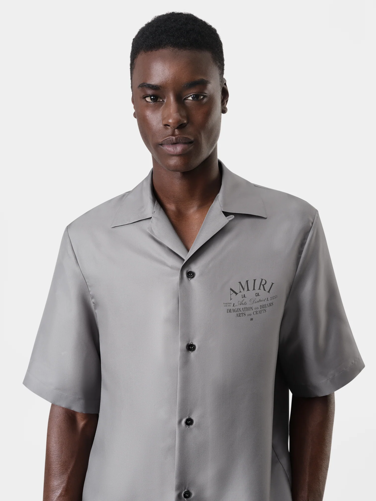 ARTS DISTRICT BOWLING SHIRT - Grey - Image 3