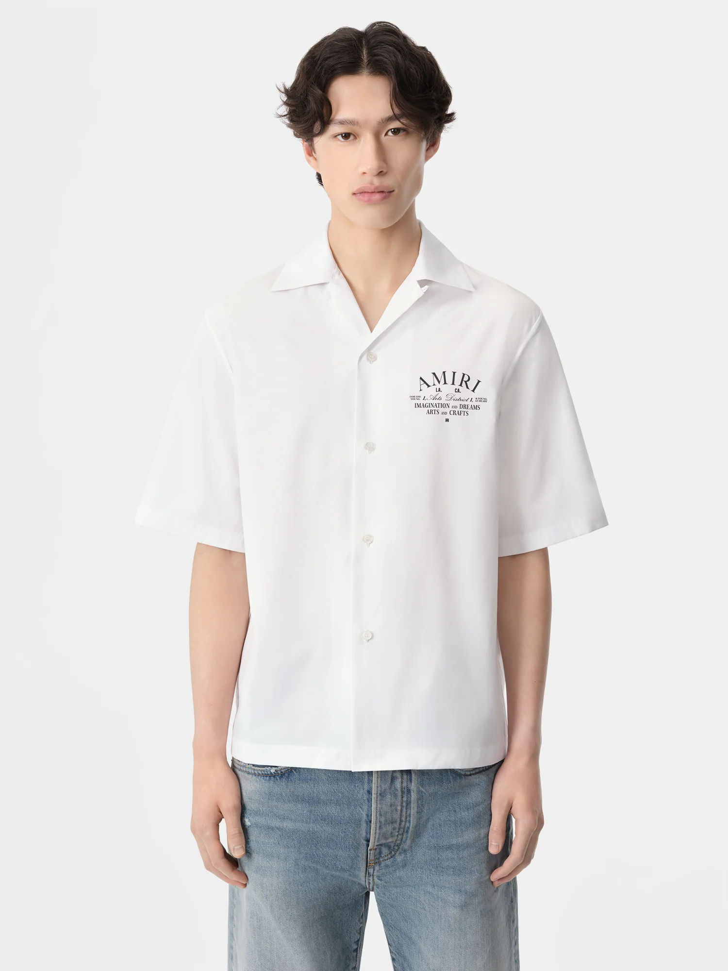 ARTS DISTRICT CAMP SHIRT - White - Image 3