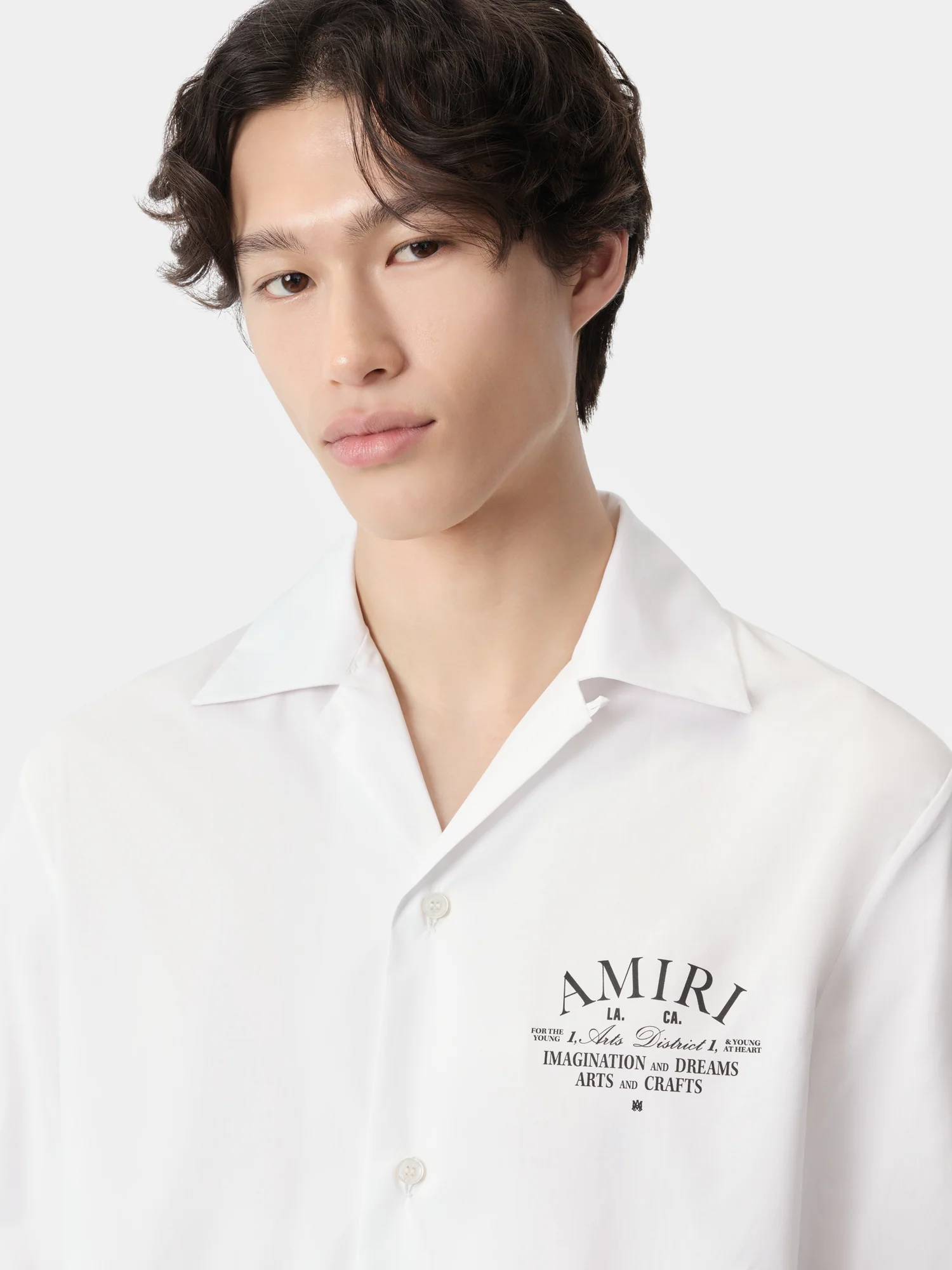 ARTS DISTRICT CAMP SHIRT - White - Image 5