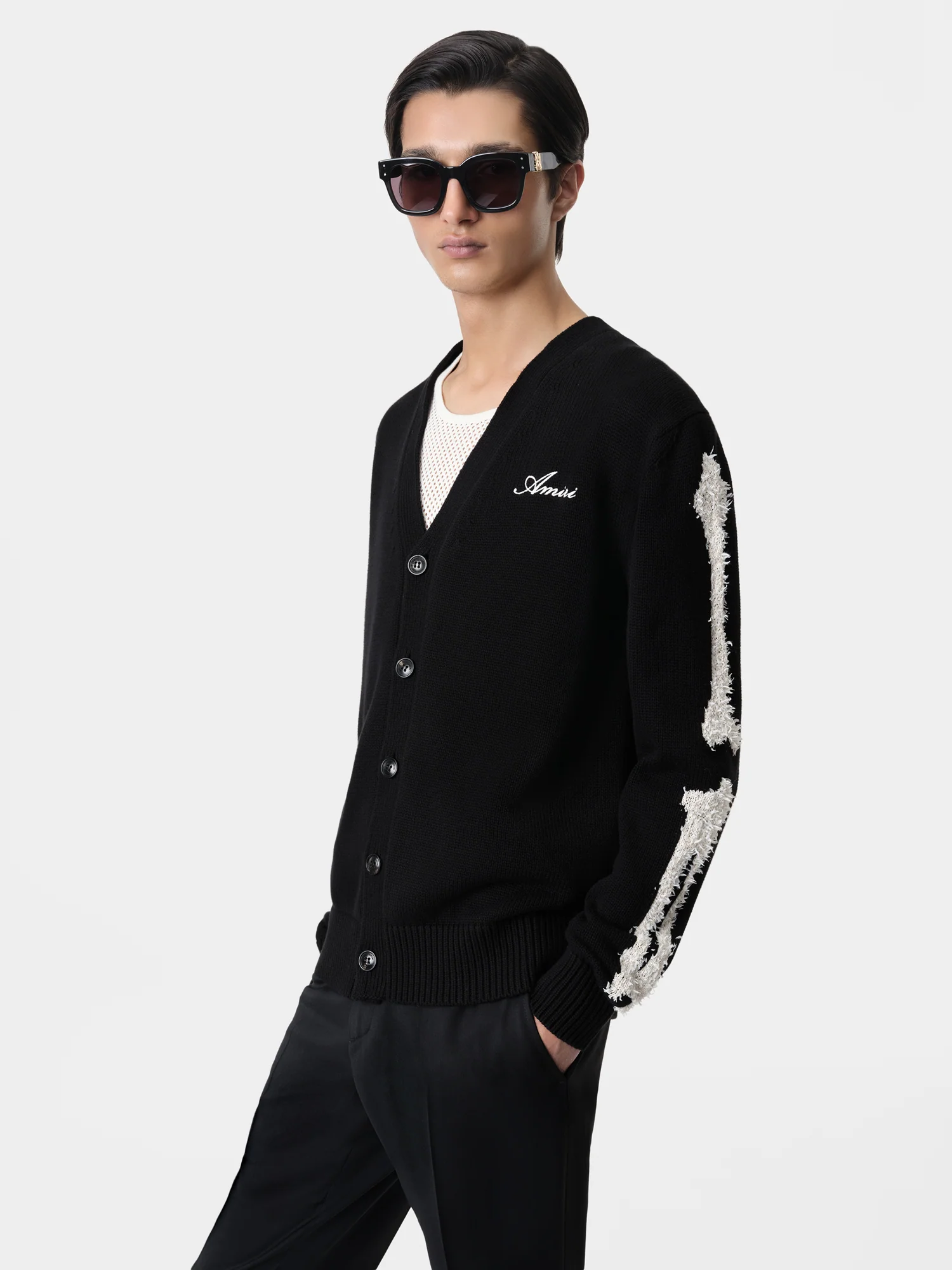 BONES CARDIGAN - Black - Image 3