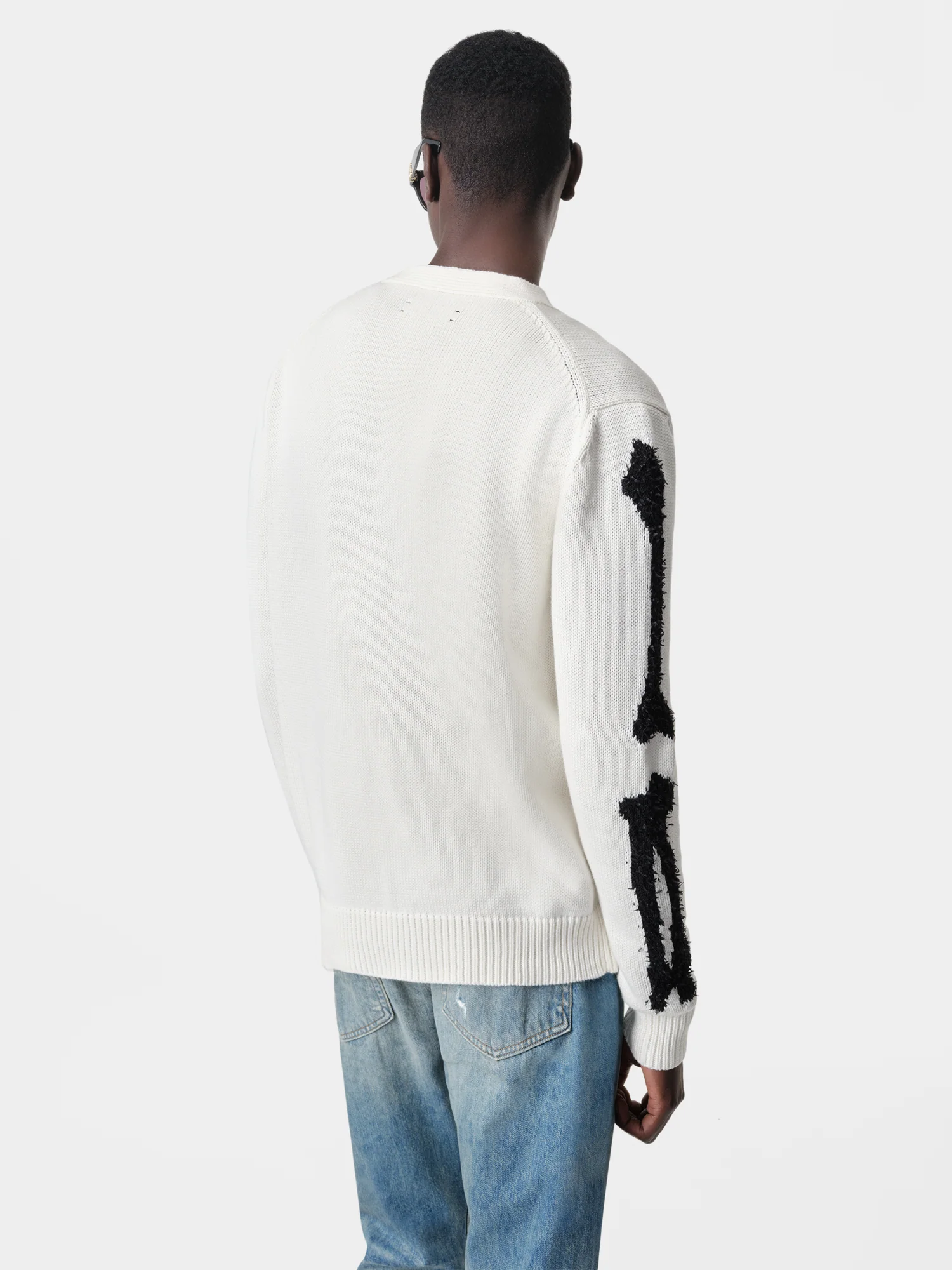 BONES CARDIGAN - White - Image 4