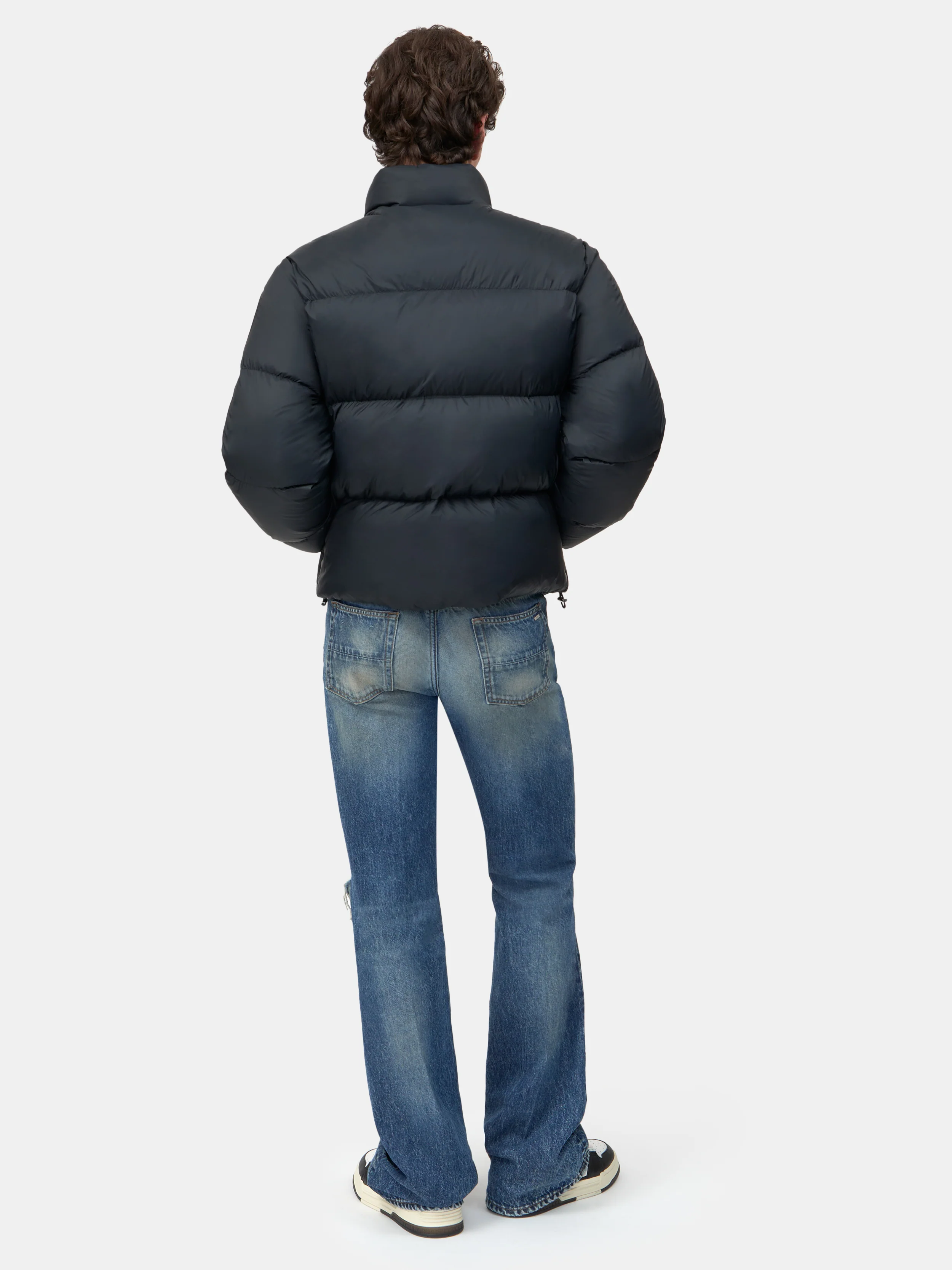 BONES DOWN JACKET - Black - Image 4