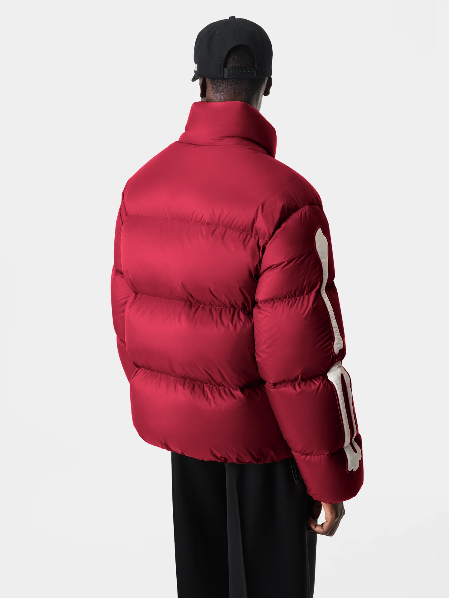 BONES DOWN JACKET - Deep Red - Image 4
