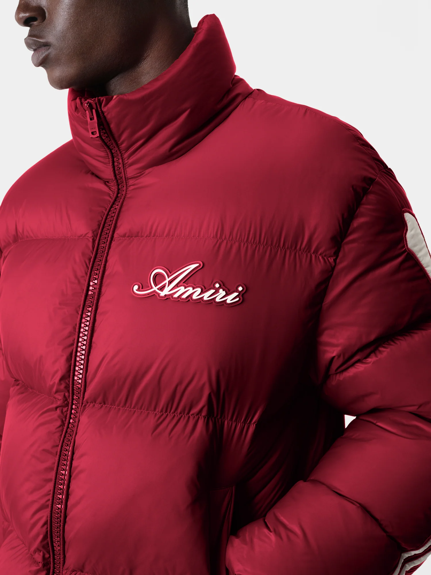 BONES DOWN JACKET - Deep Red - Image 5