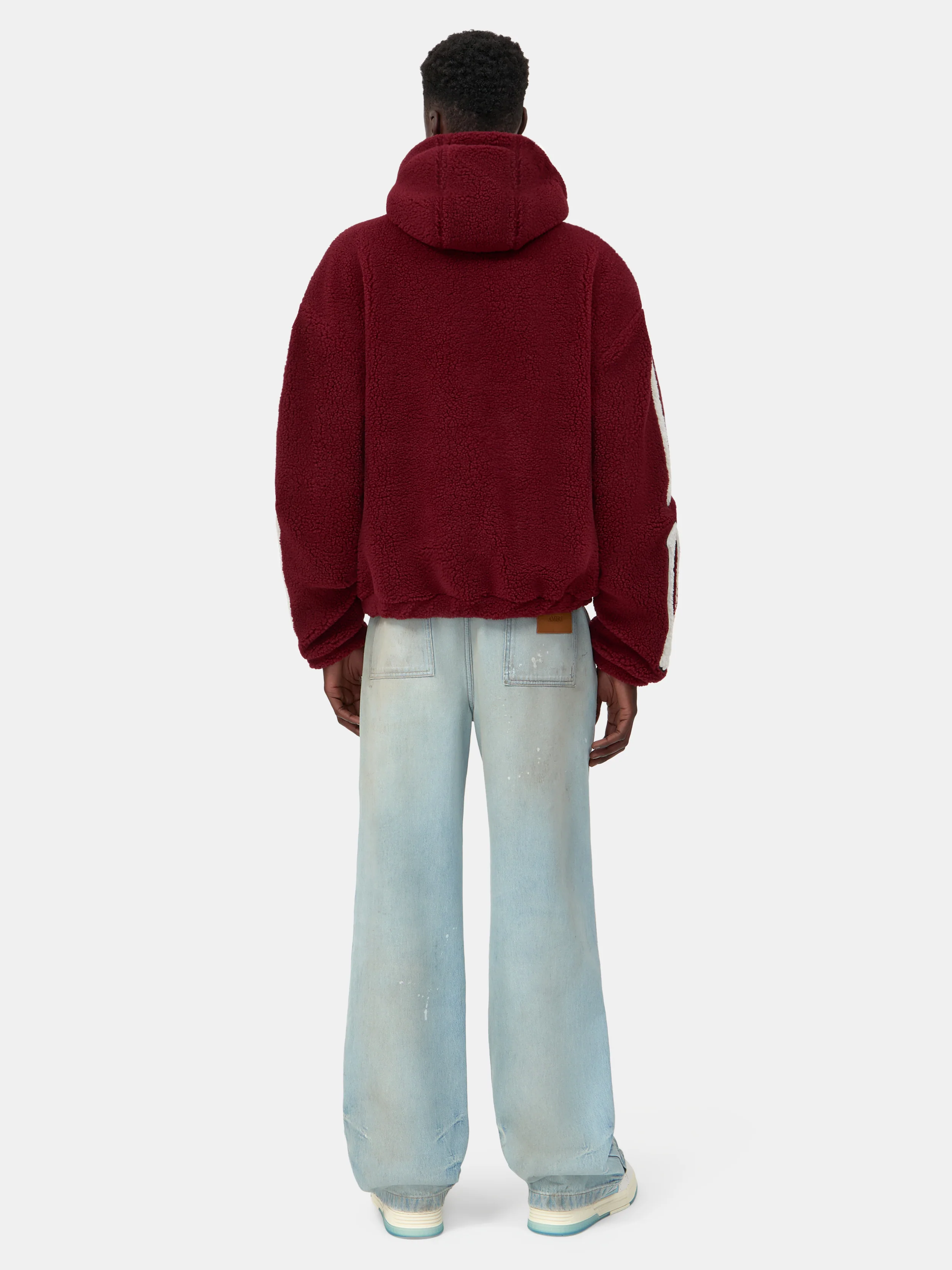 BONES FLEECE ZIP HOODIE - Aged Port - Image 4