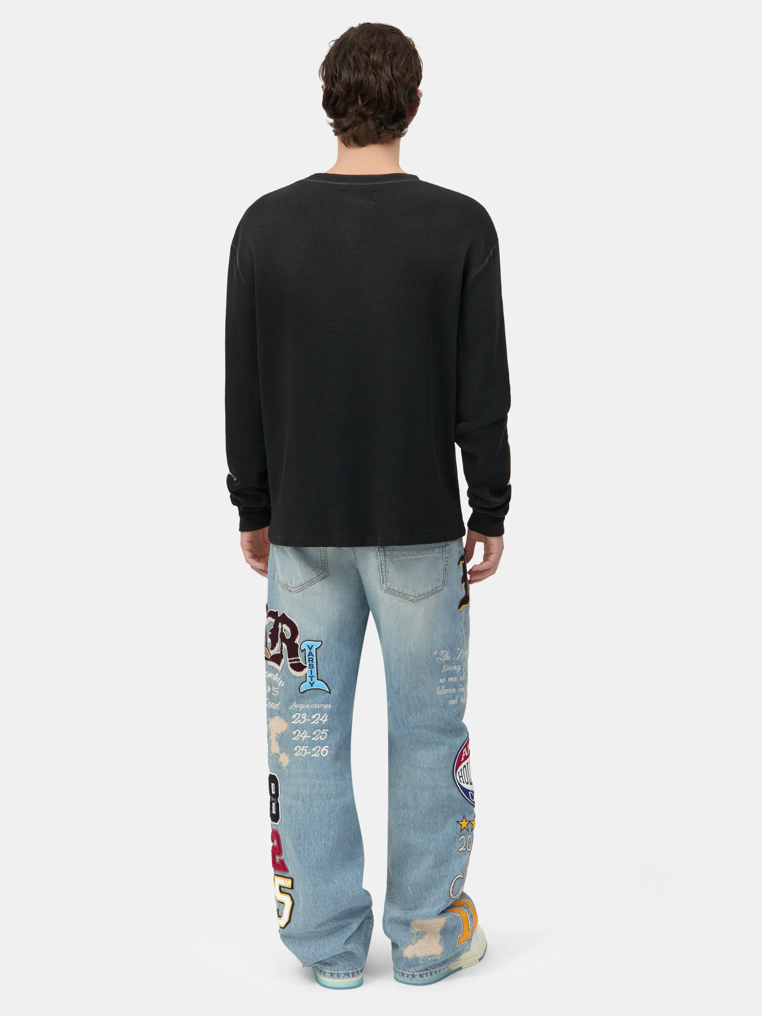 BONES LONG SLEEVE TEE - Black - Image 4