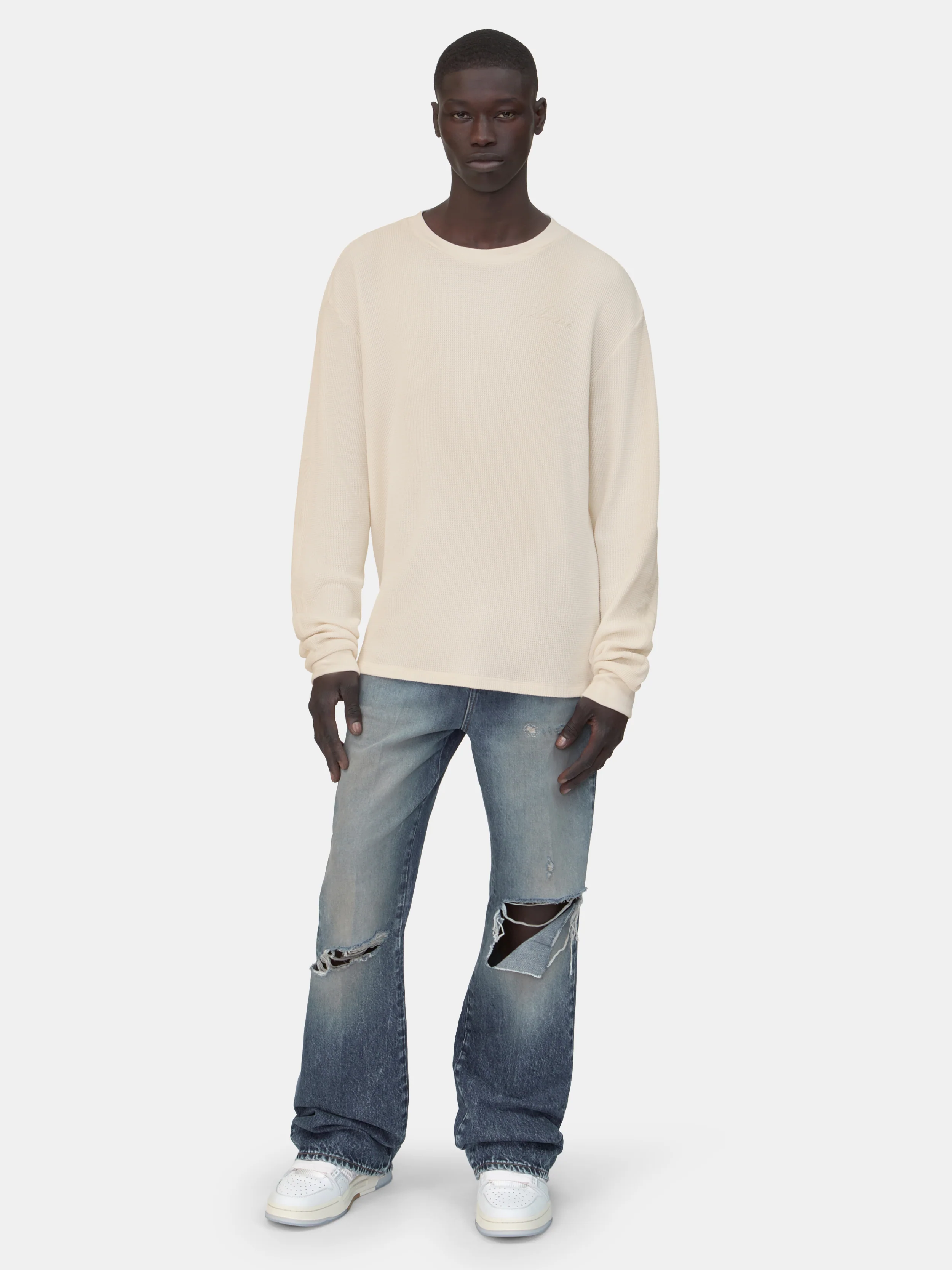 BONES LONG SLEEVE TEE - Ivory - Image 2