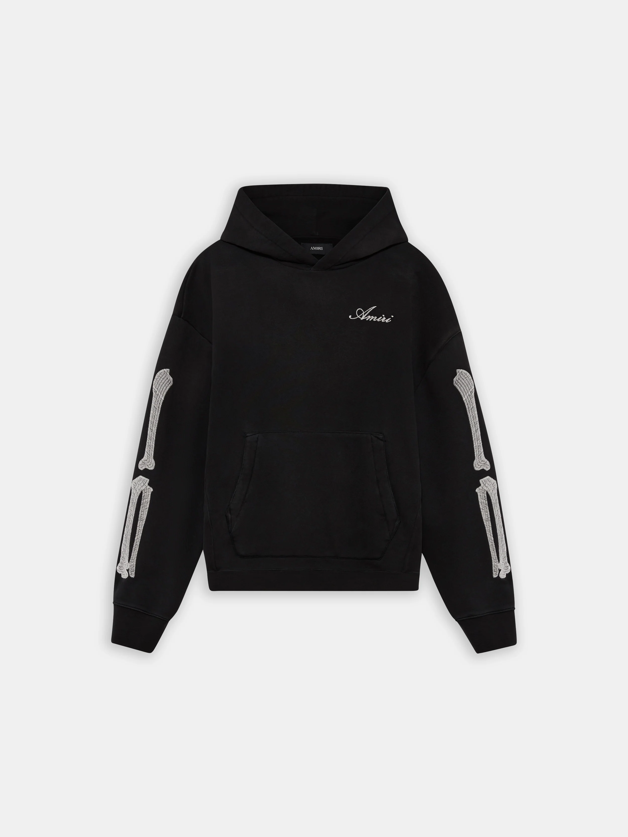 BONES OVERSIZED HOODIE - Black
