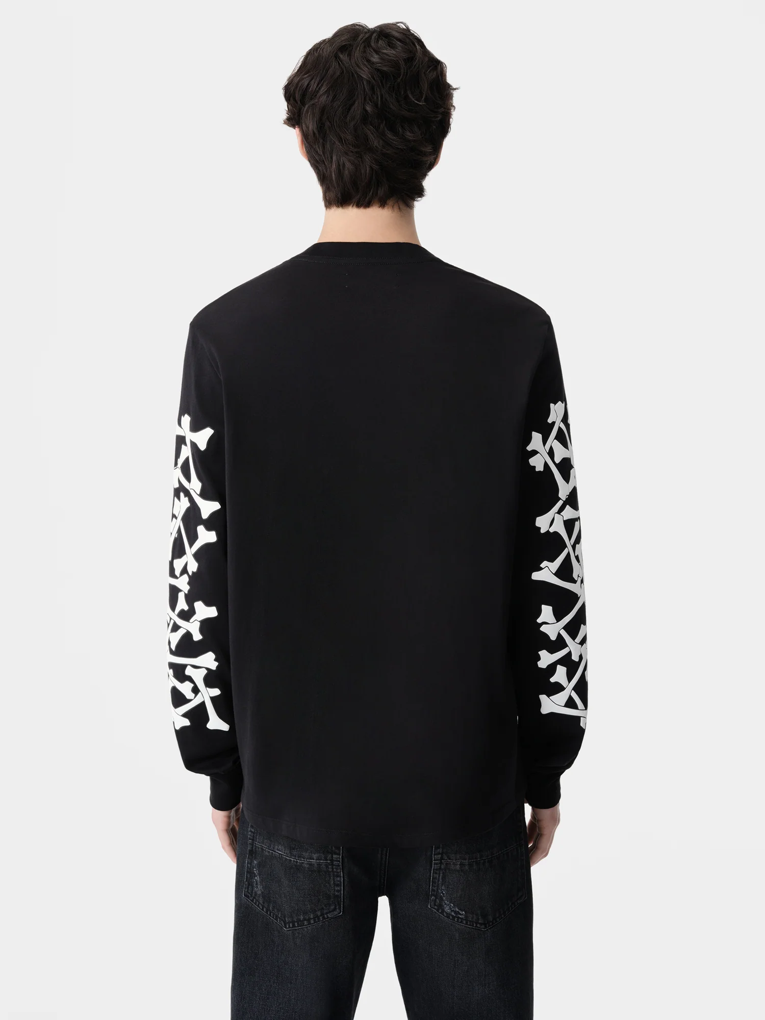 BONES STACKED LONG SLEEVE TEE - Black - Image 4