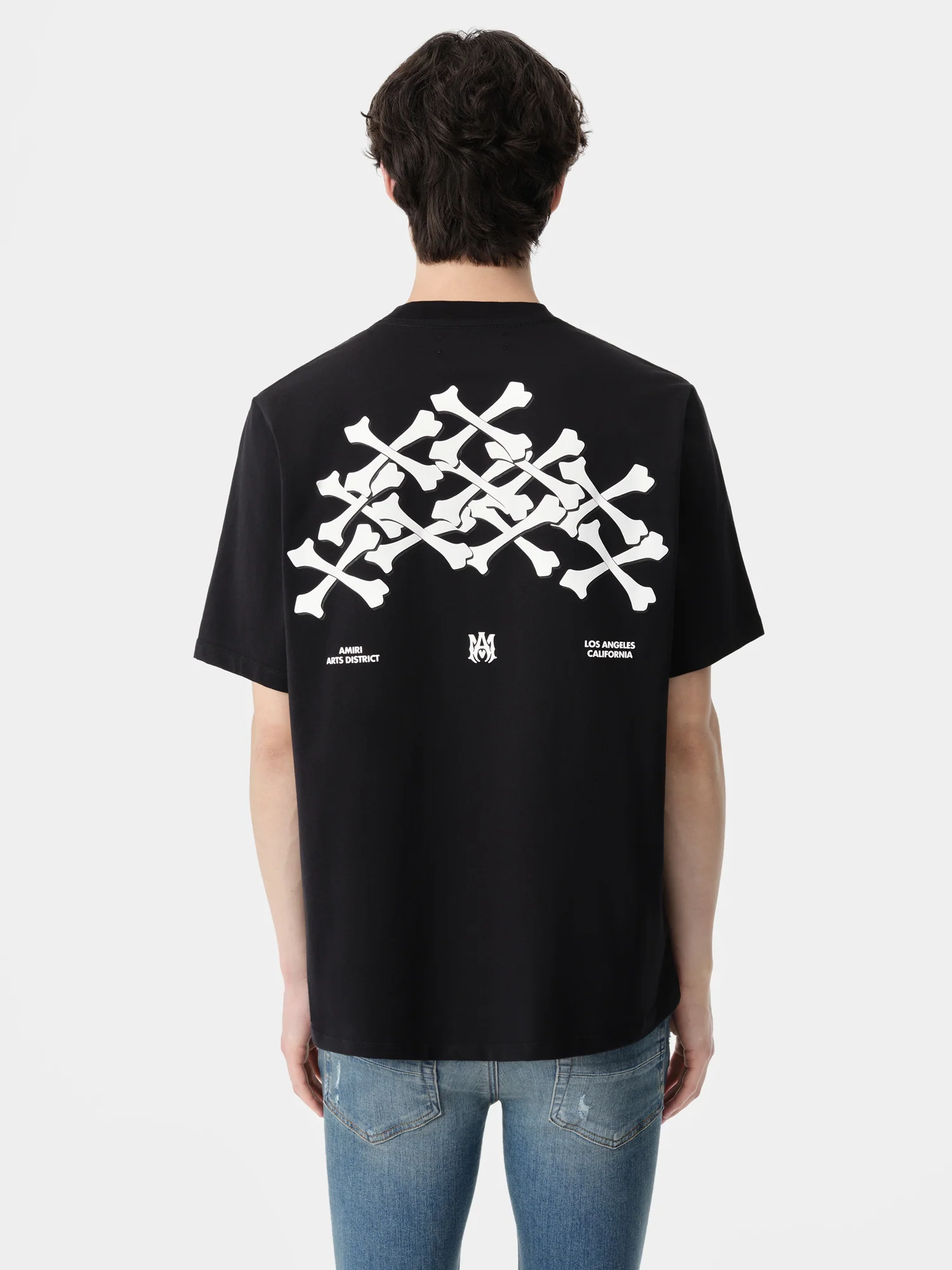 BONES STACKED TEE - Black - Image 4