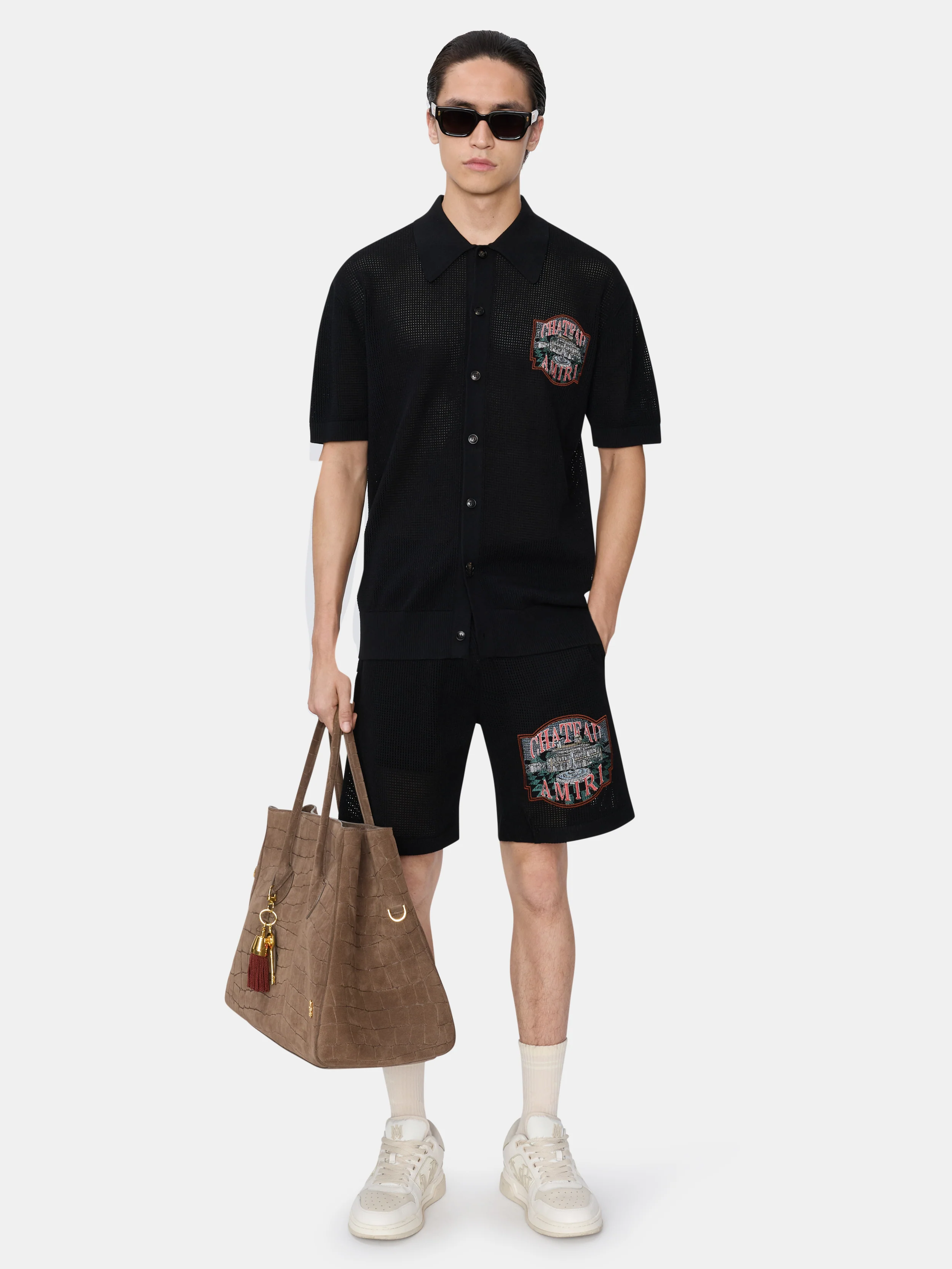 CHATEAU AMIRI CROCHET SHORT - Black - Image 2