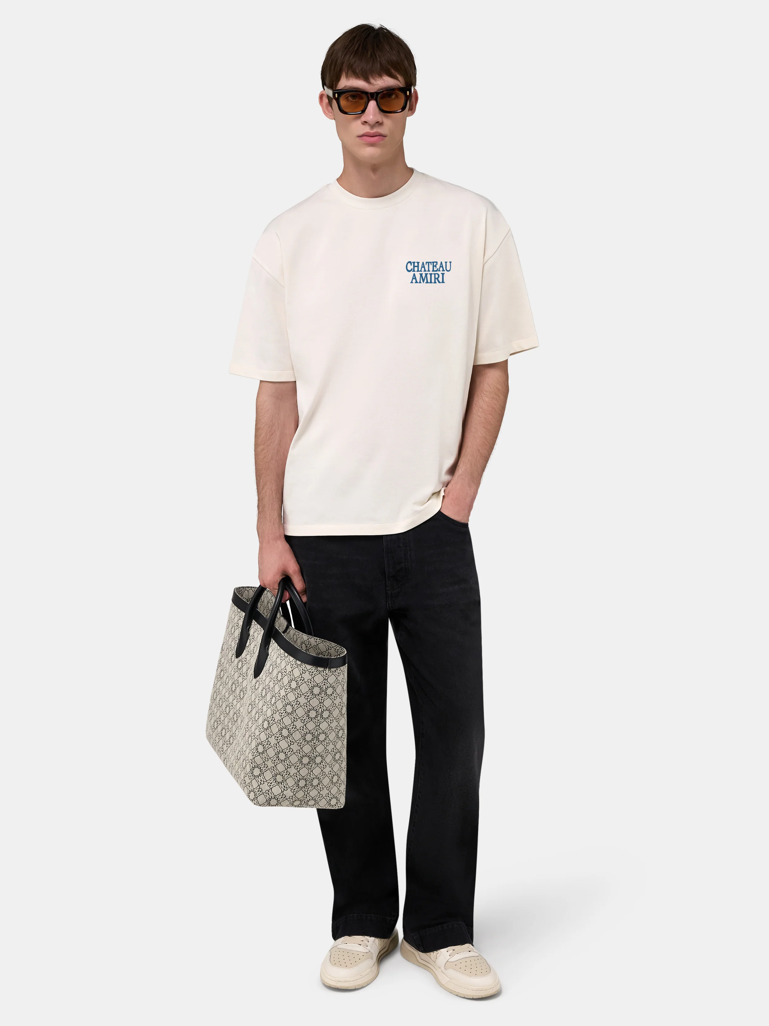 CHATEAU AMIRI OVERSIZED TEE - Ivory - Image 2