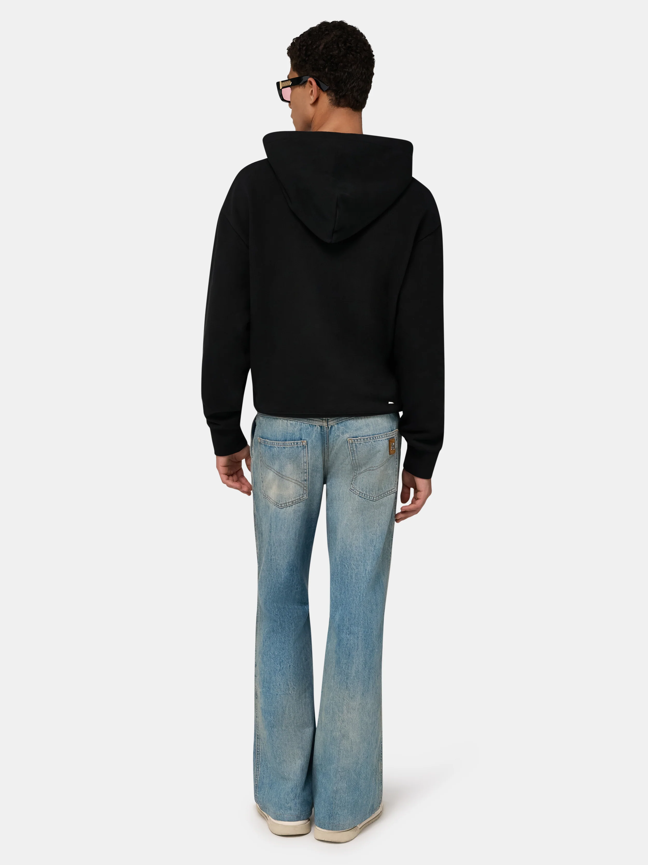CHATEAU AMIRI TONAL OVERSIZED HOODIE - Black - Image 4