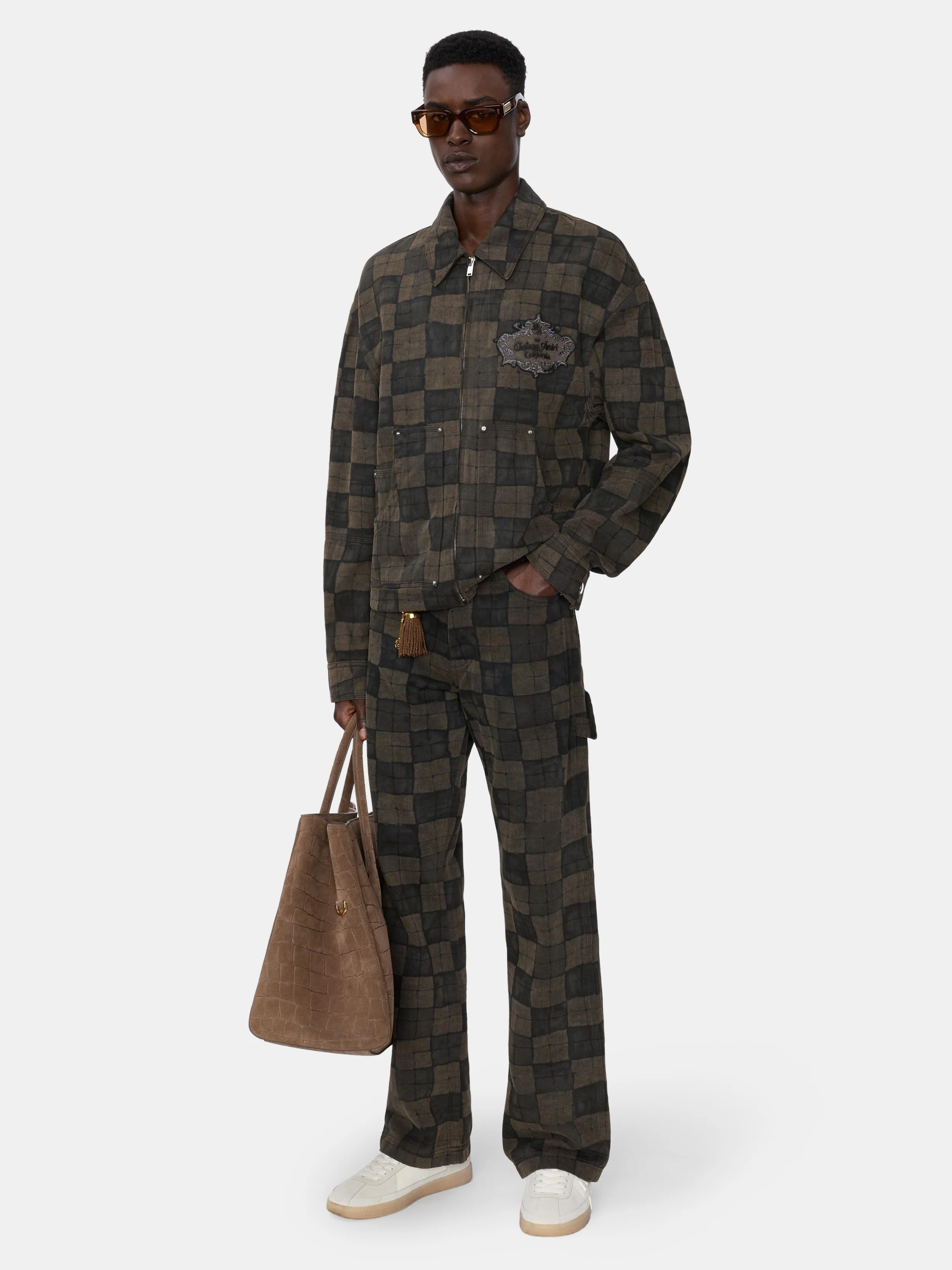 CHATEAU CREST DENIM JACKET - Brown - Image 3