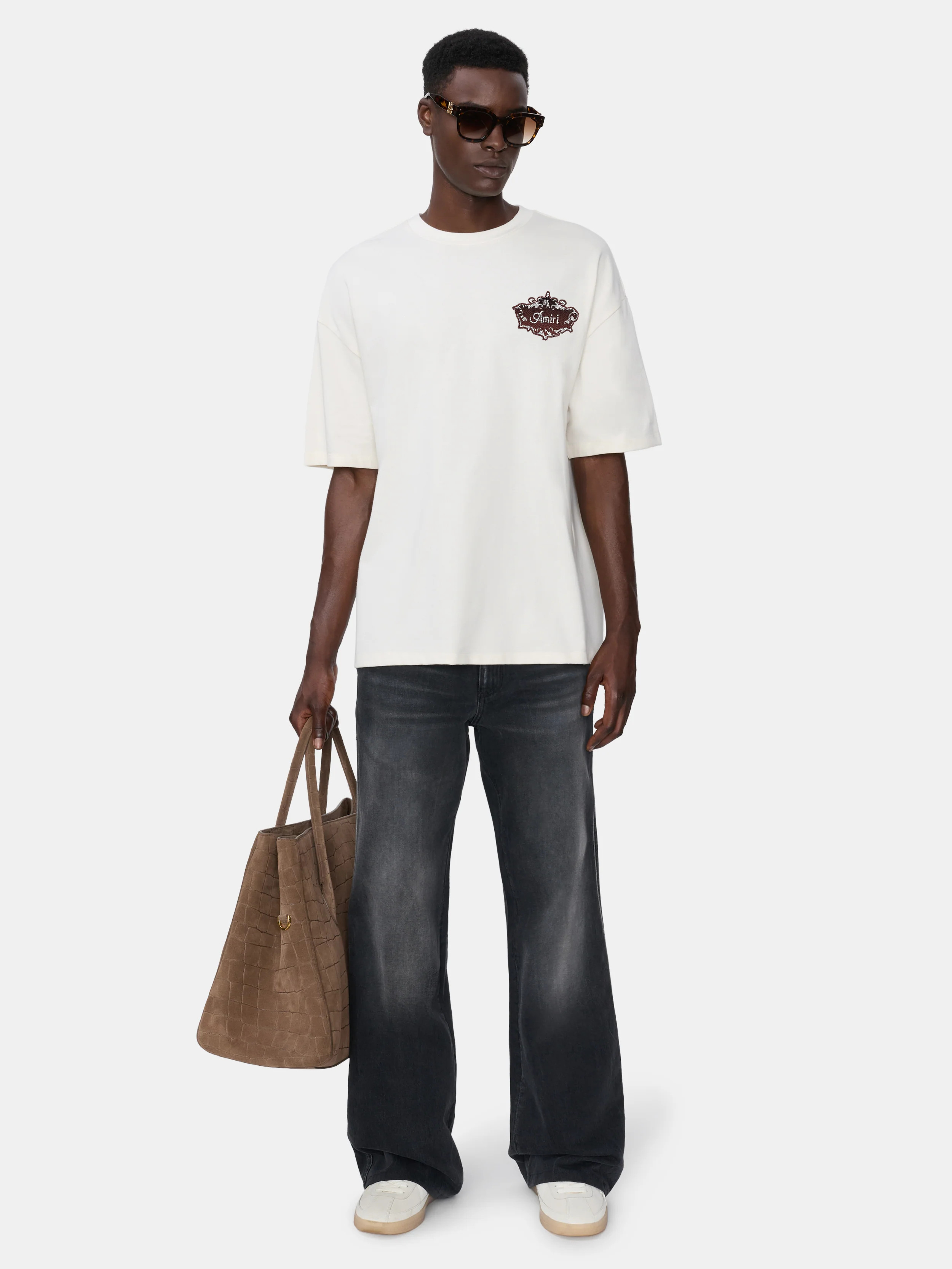 CHATEAU CREST OVERSIZED TEE - Ivory - Image 2