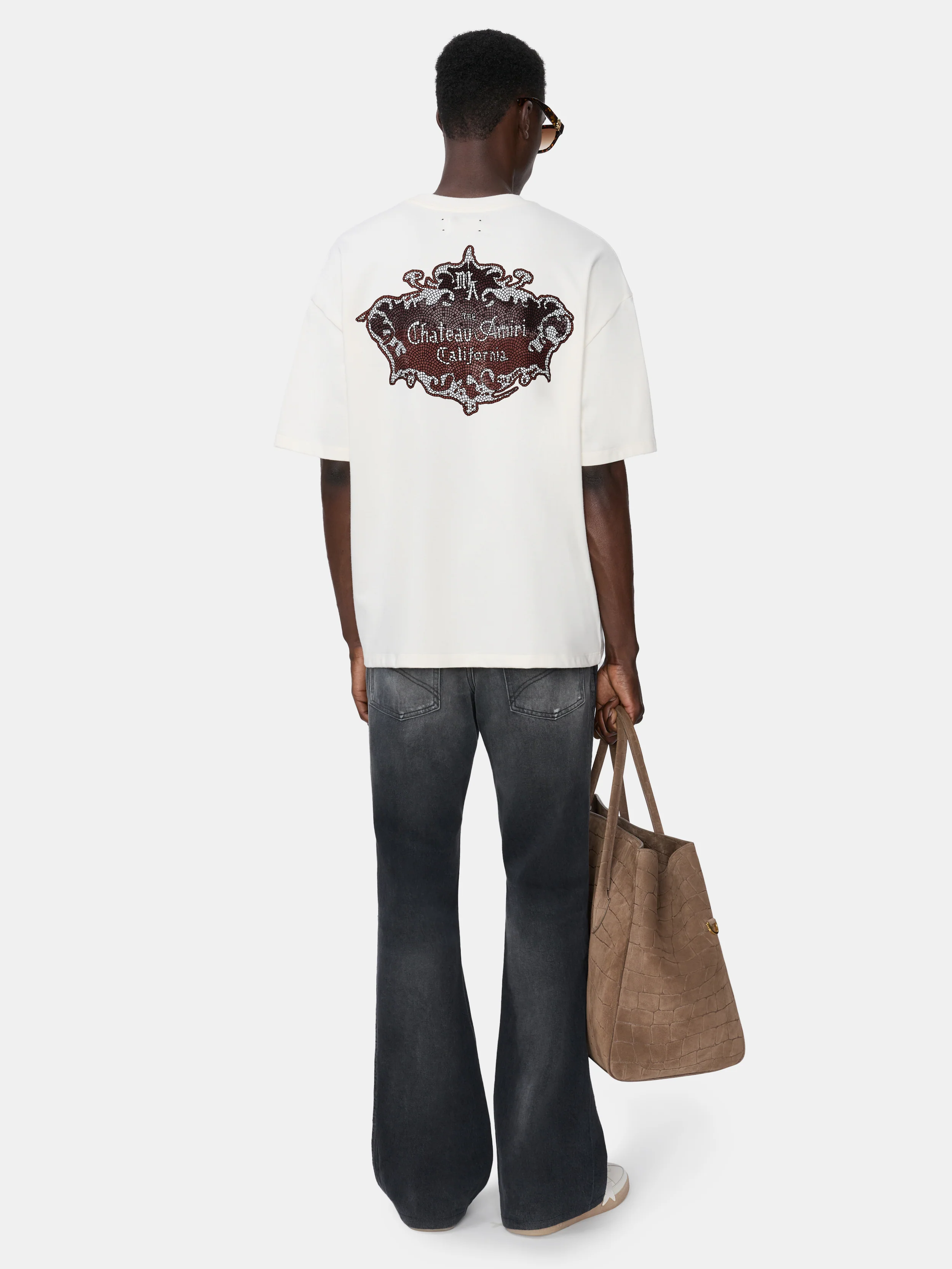 CHATEAU CREST OVERSIZED TEE - Ivory - Image 4