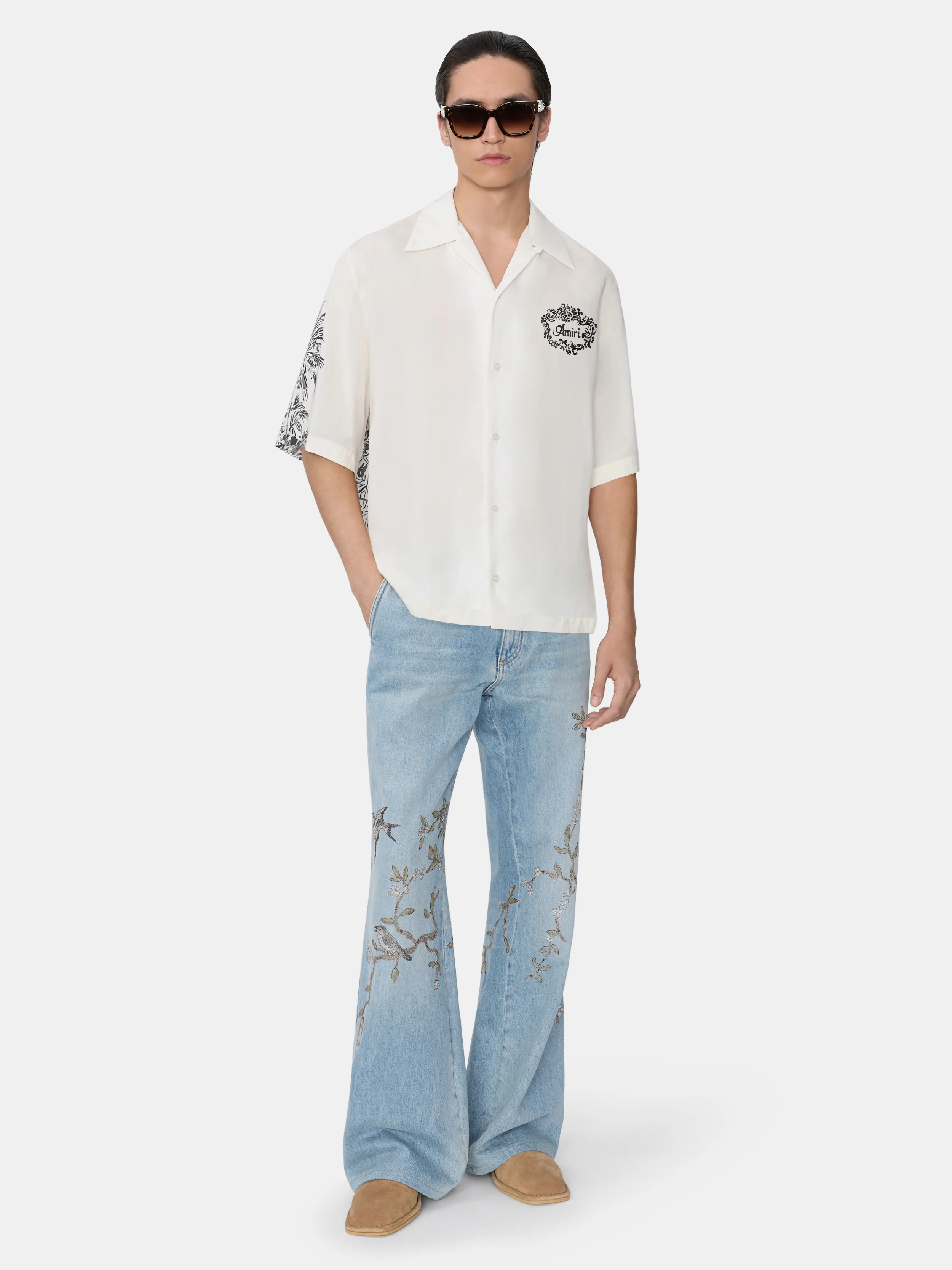 CHATEAU SKETCH CAMP SHIRT - Ivory - Image 4