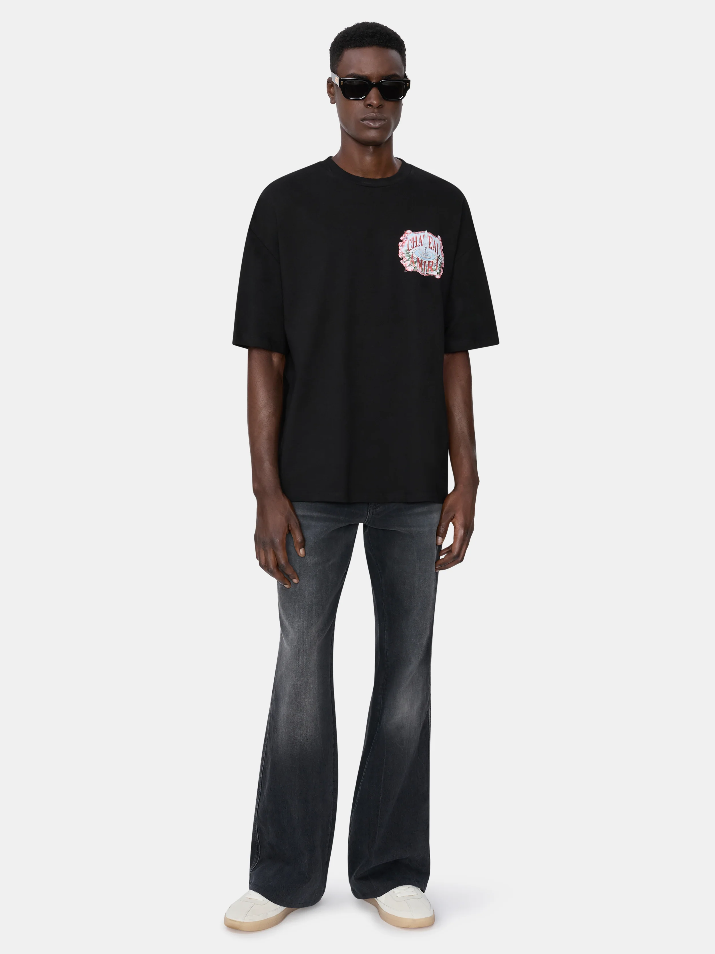 CHATEAU SKETCH OVERSIZED TEE - Black - Image 2