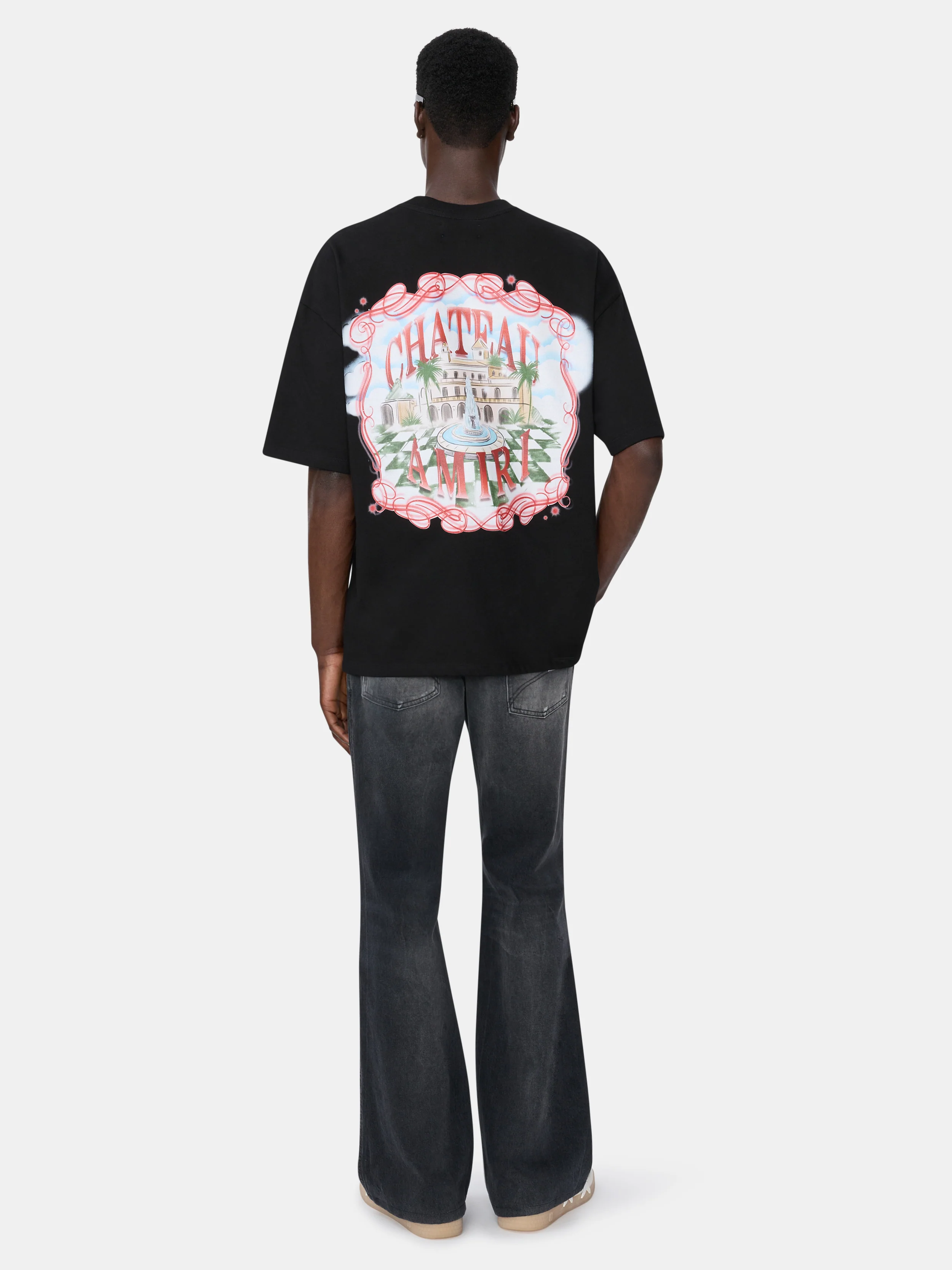 CHATEAU SKETCH OVERSIZED TEE - Black - Image 4