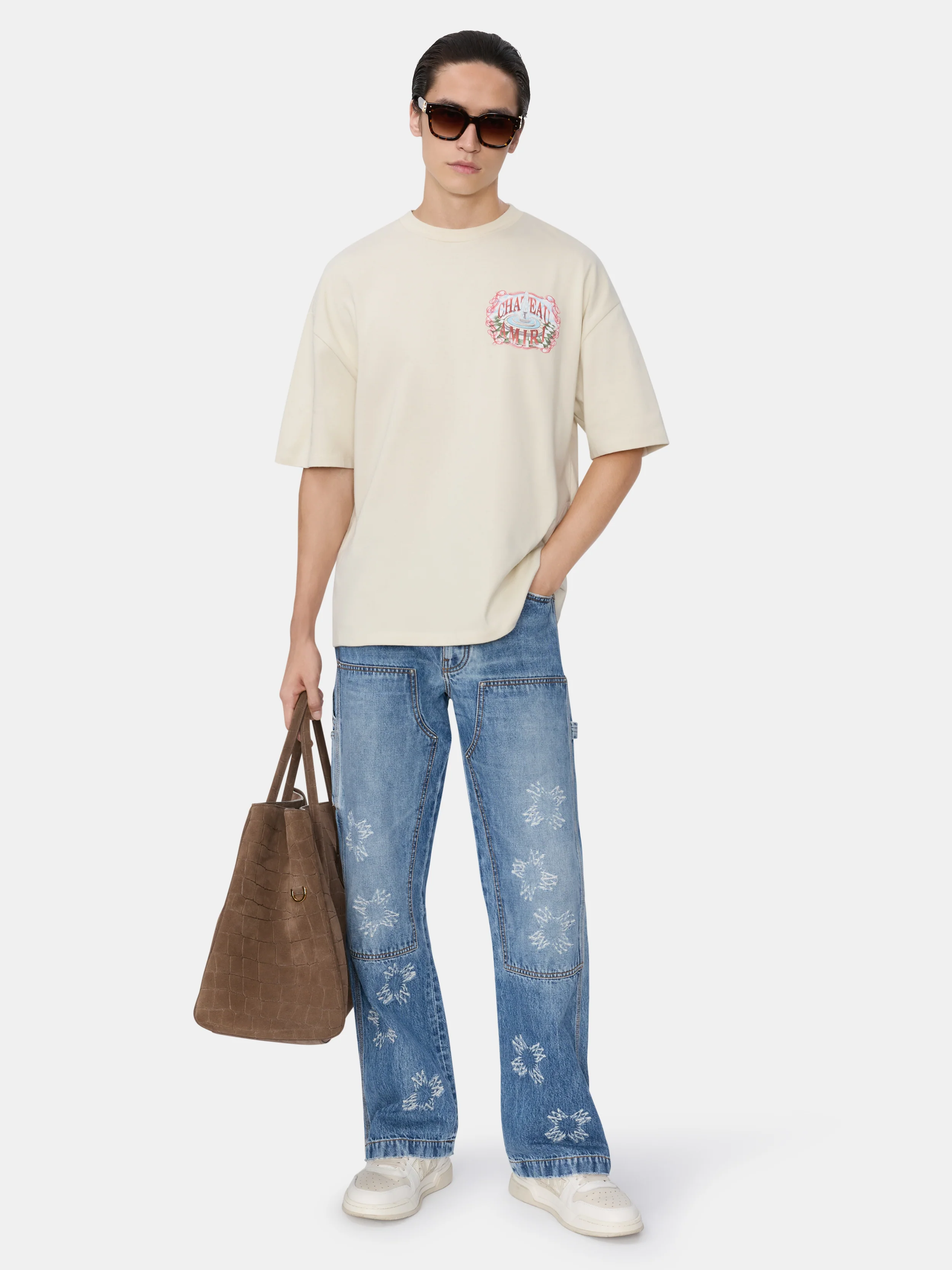 CHATEAU SKETCH OVERSIZED TEE - Ivory - Image 2