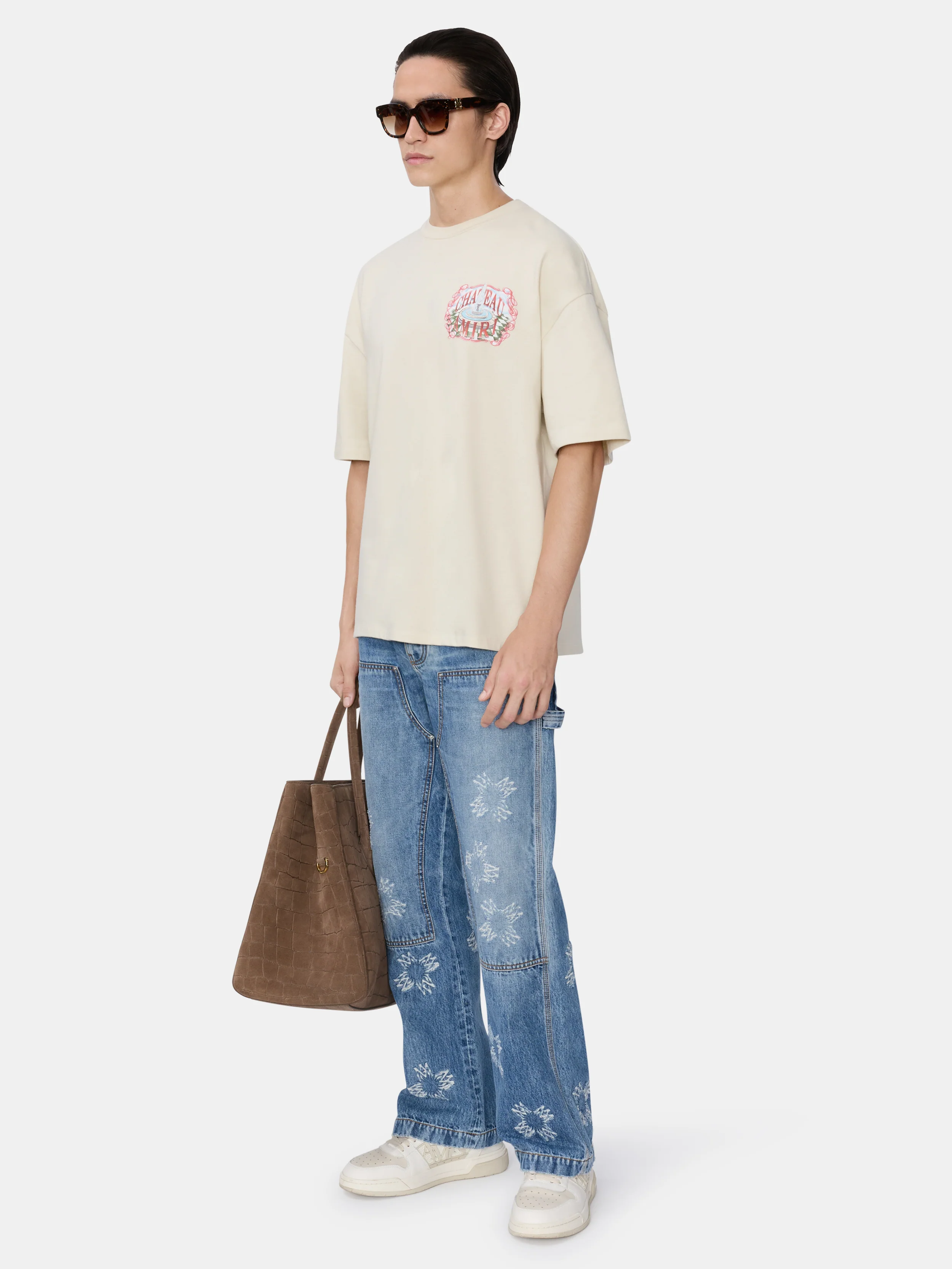 CHATEAU SKETCH OVERSIZED TEE - Ivory - Image 3
