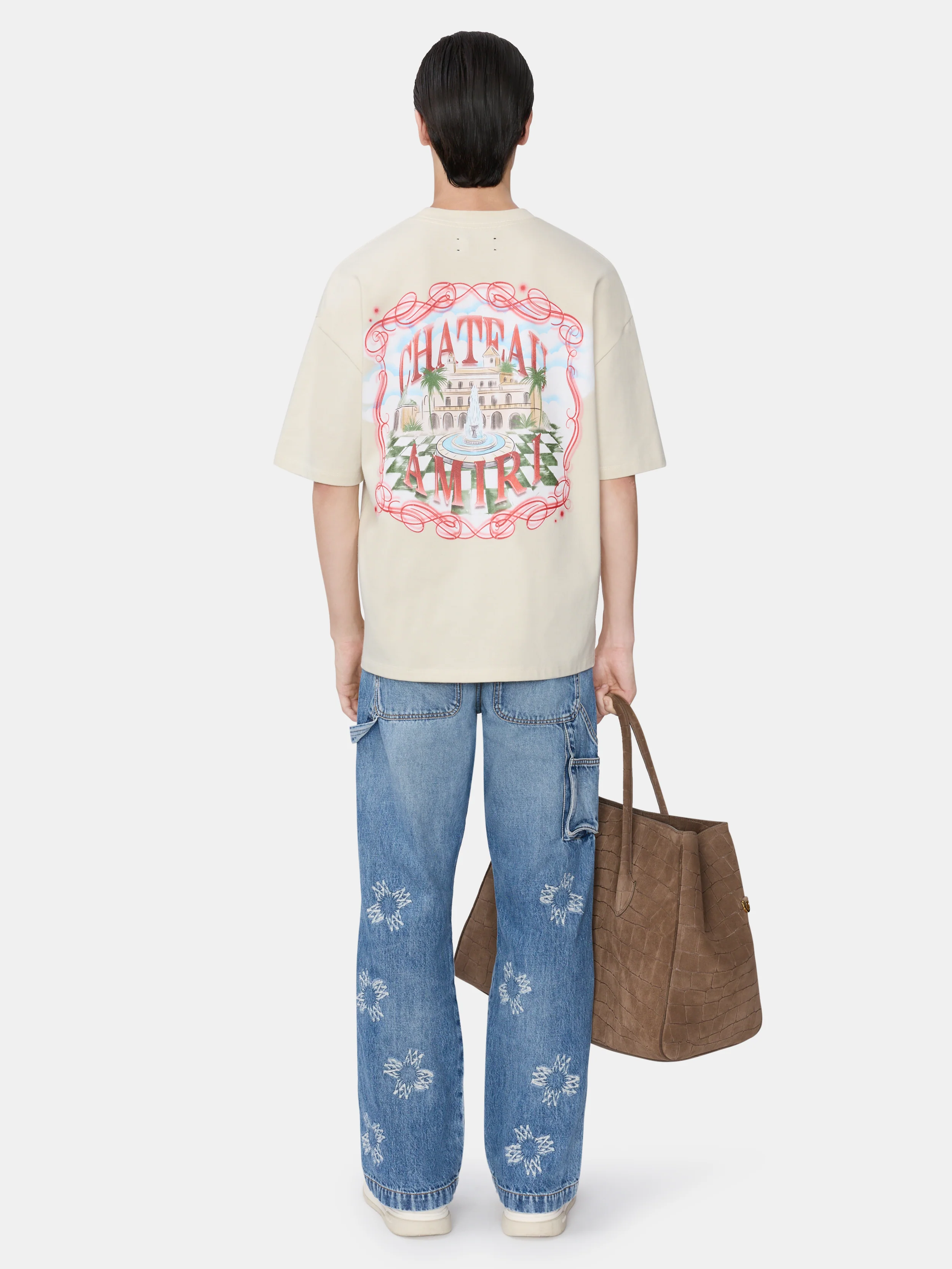 CHATEAU SKETCH OVERSIZED TEE - Ivory - Image 4