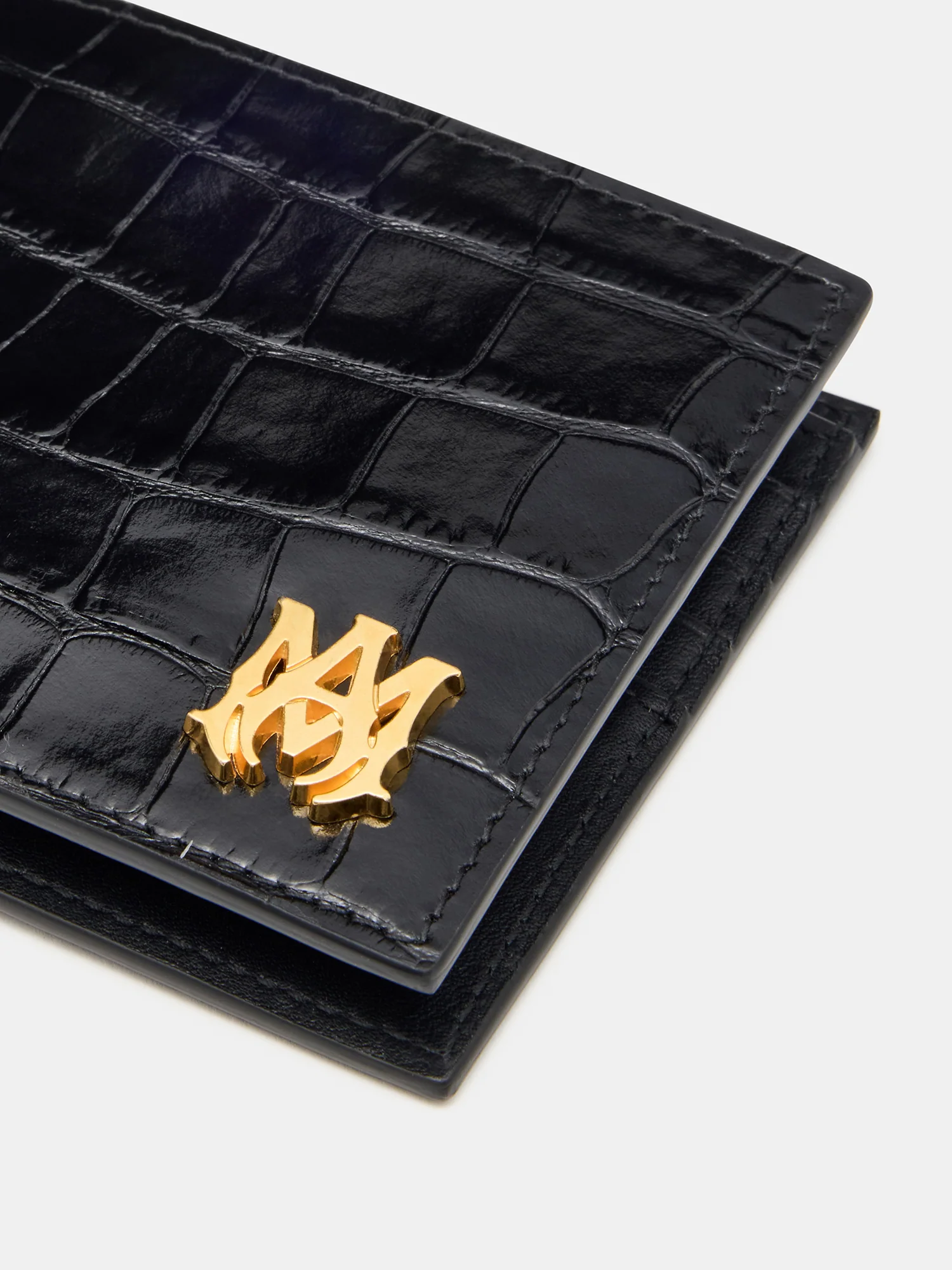 CROC EMBOSSED BIFOLD - BLACK - Image 3