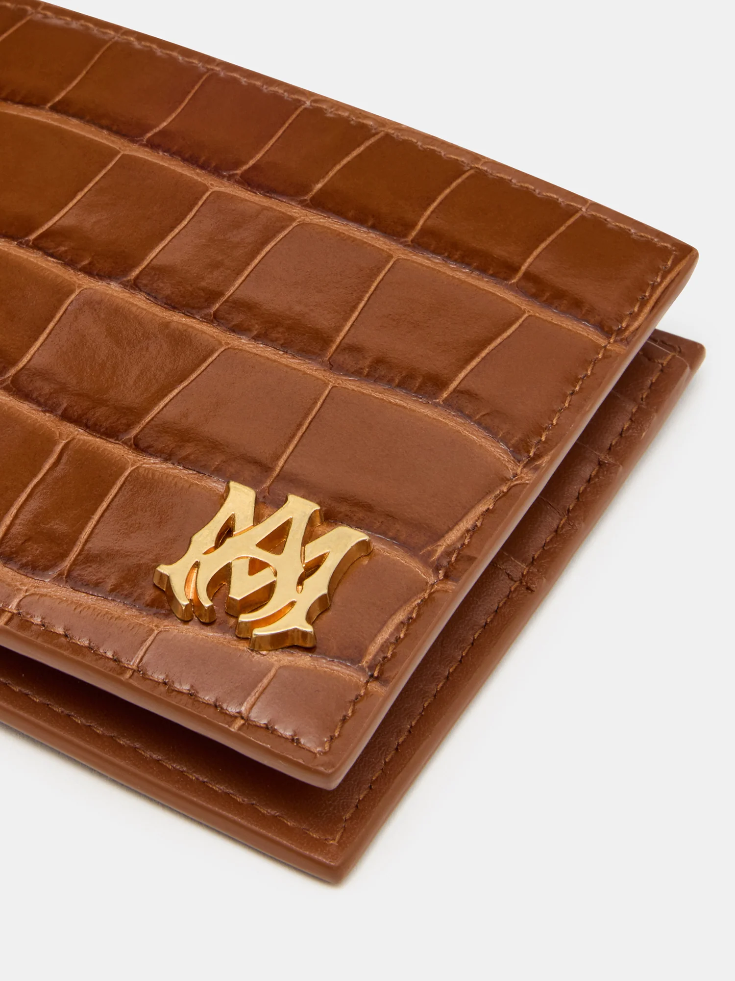 CROC EMBOSSED BIFOLD - MALT - Image 3